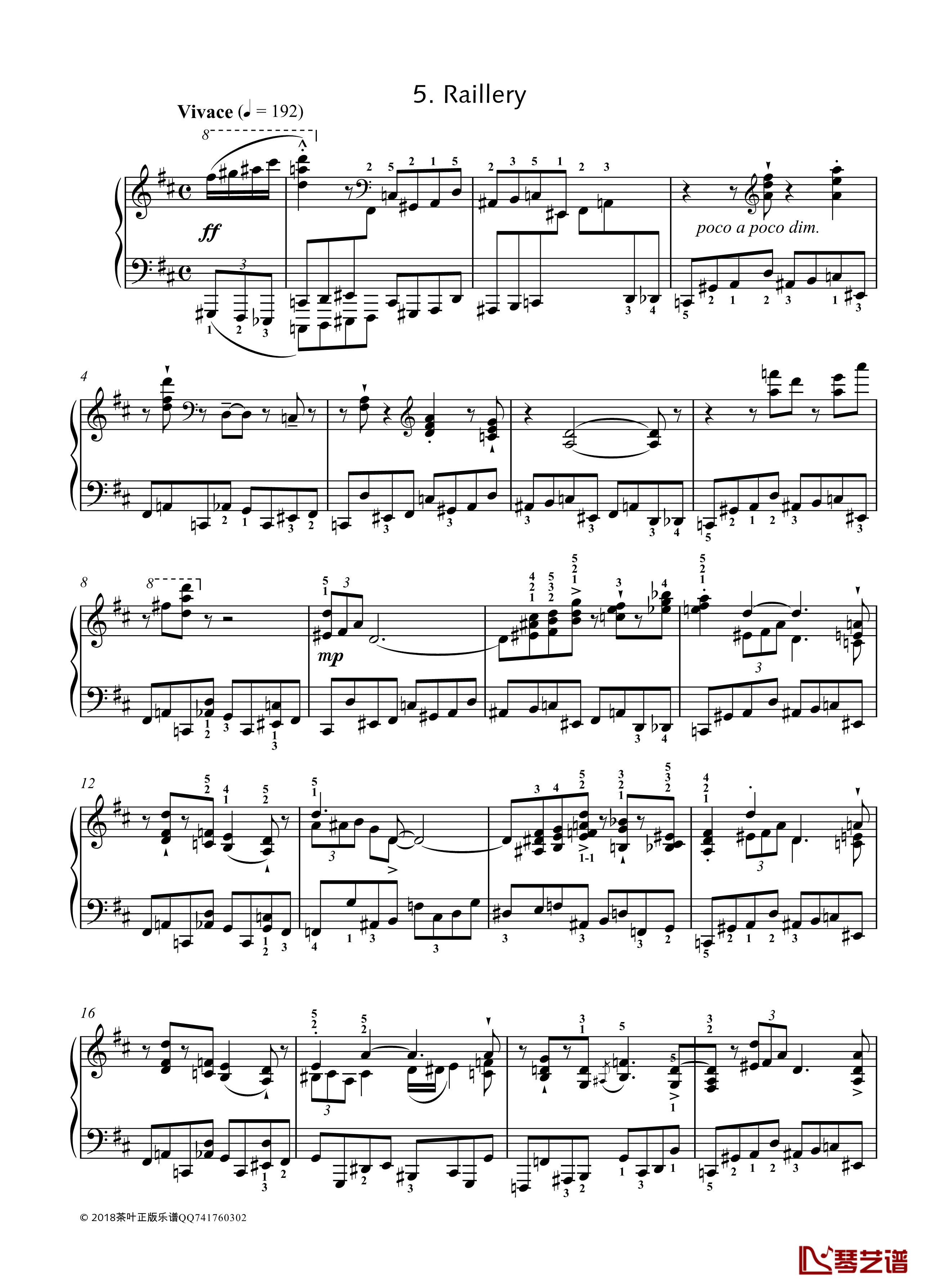 八首音乐会练习曲钢琴谱-Eight Concert ?tudes Op 40- No. 5. Shuitka-爵士-尼古拉·凯帕斯汀-Nikolai Kapustin1