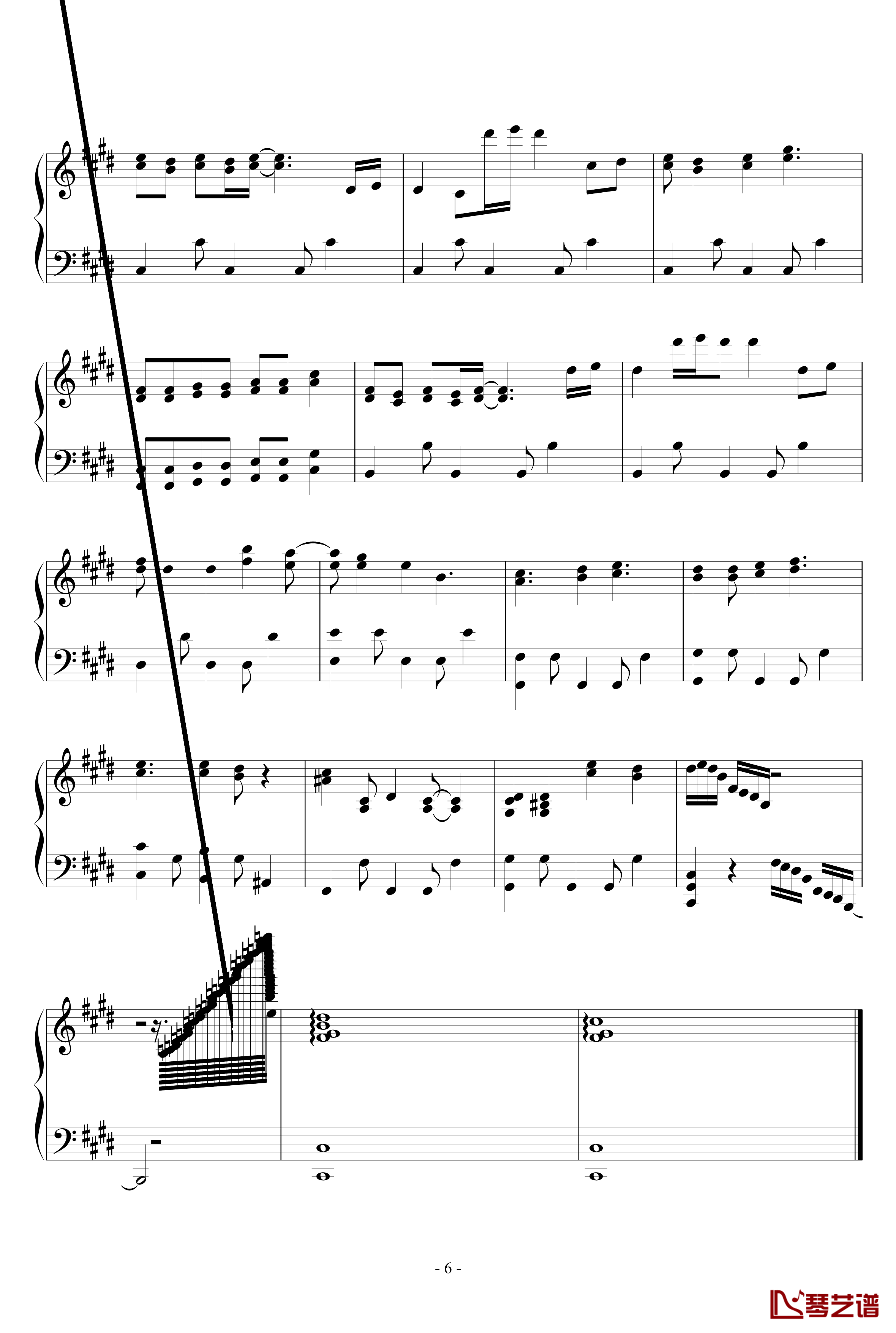 悲伤的天使钢琴谱-修改版-伊戈尔·克鲁多伊6
