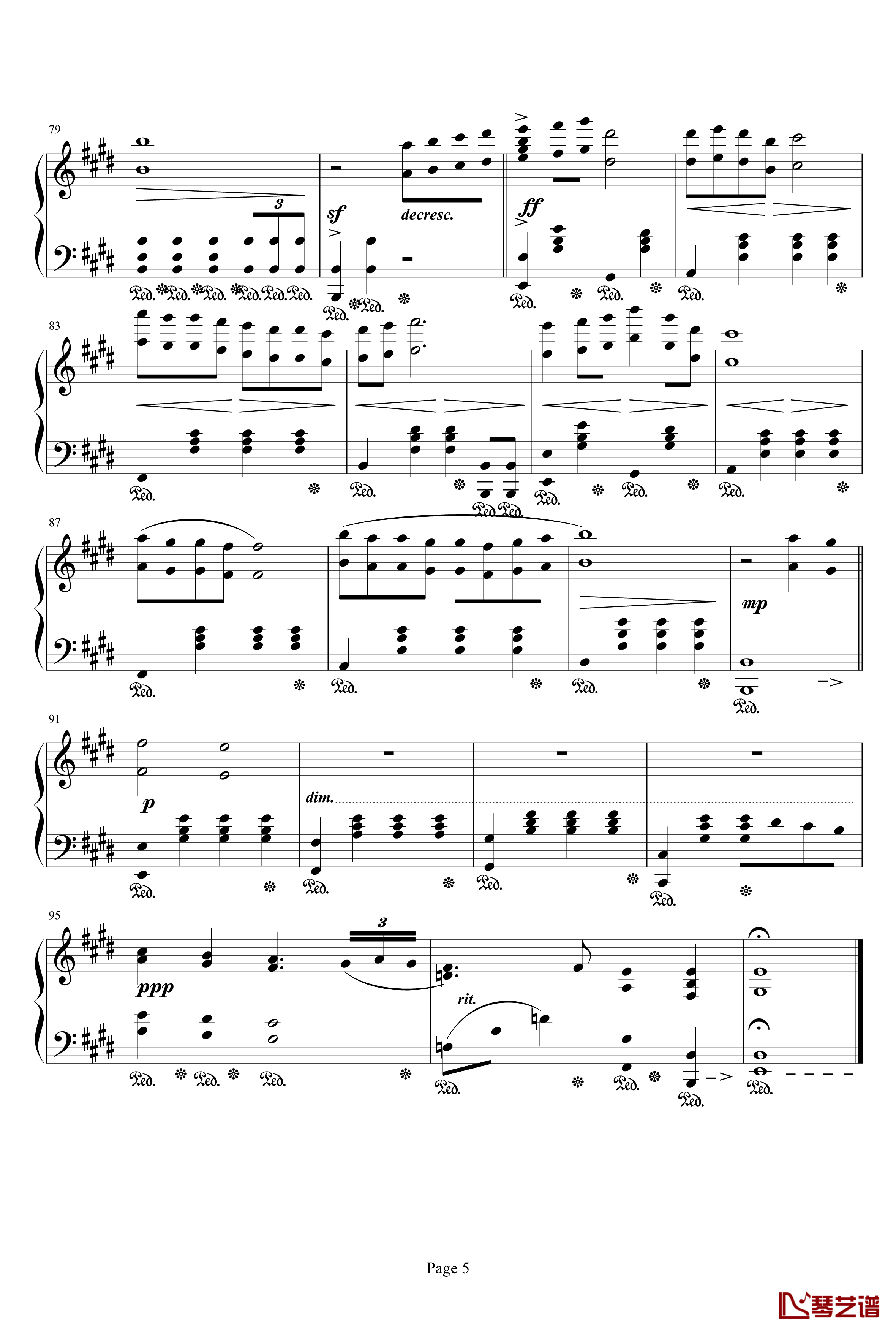 Melodies of Life钢琴谱-Main Theme of Final Fantasy IX-最终幻想5