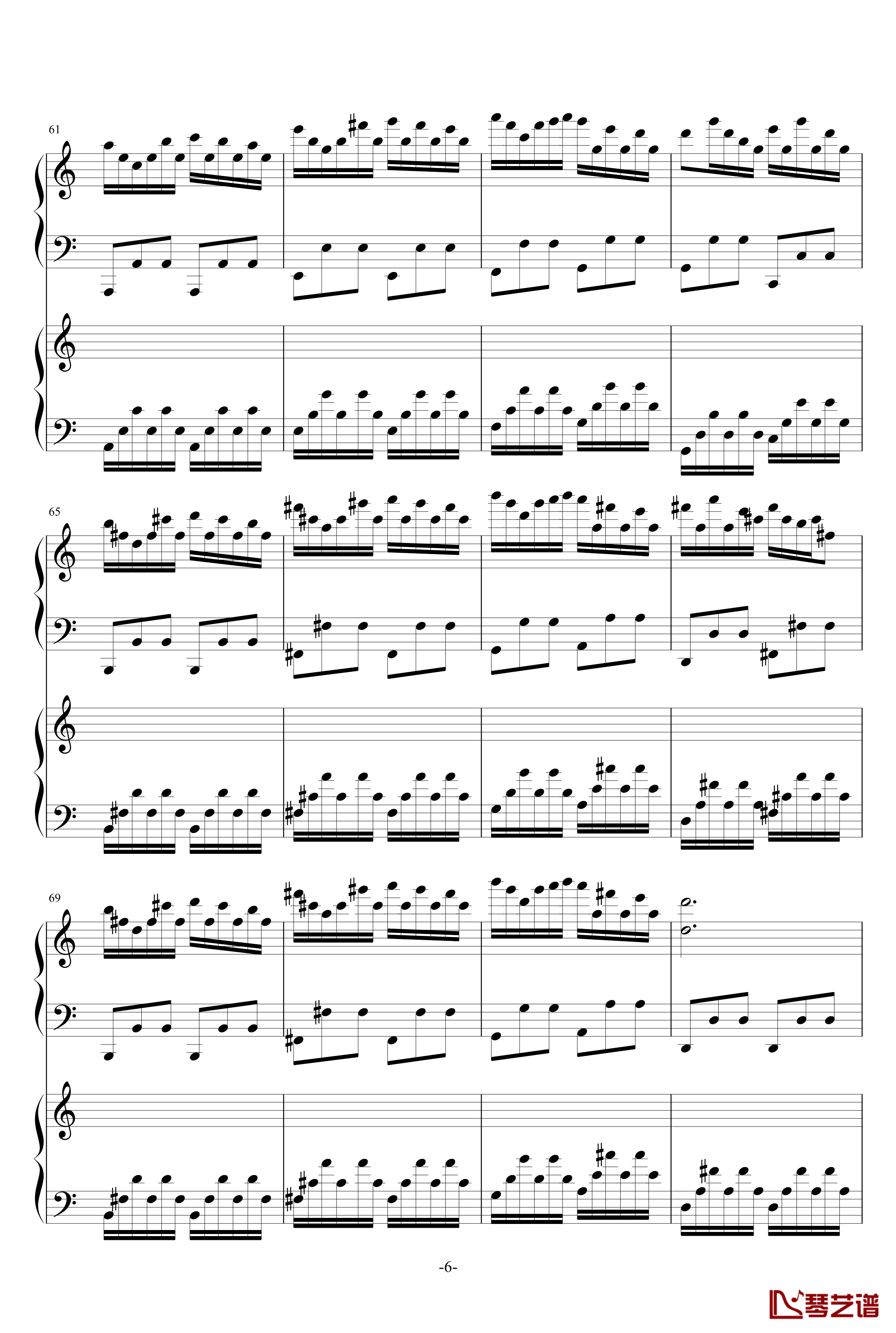 极品钢琴高手练习曲3钢琴谱-as21346