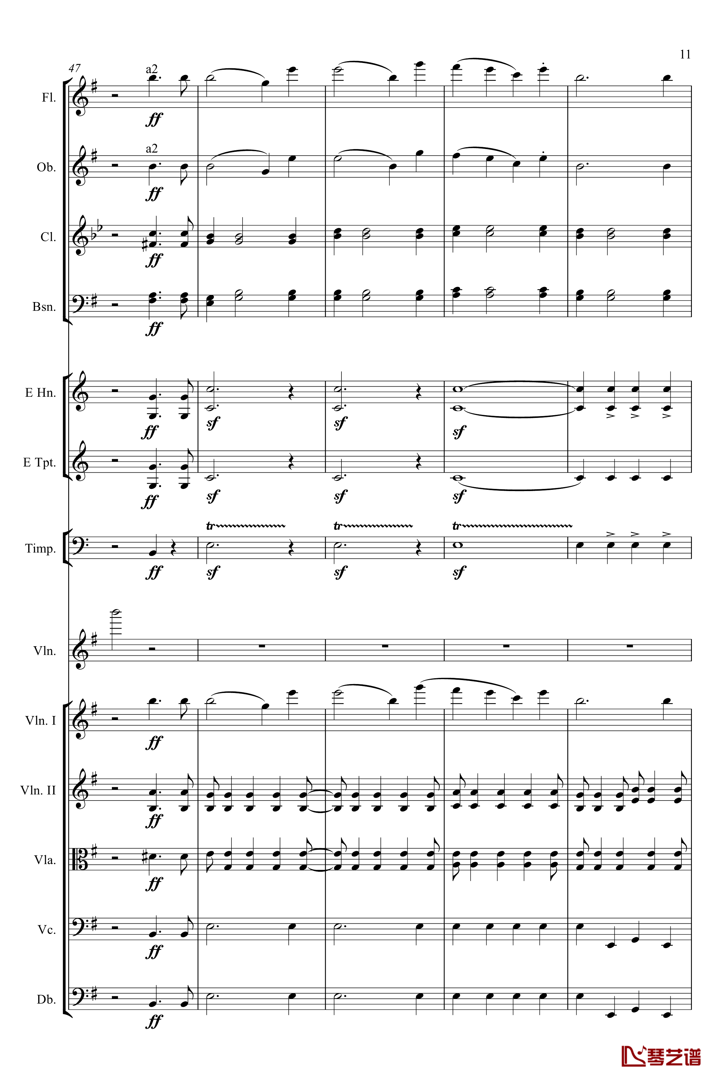 e小调小提琴协奏曲Op.64钢琴谱-第一乐章-门德尔松11