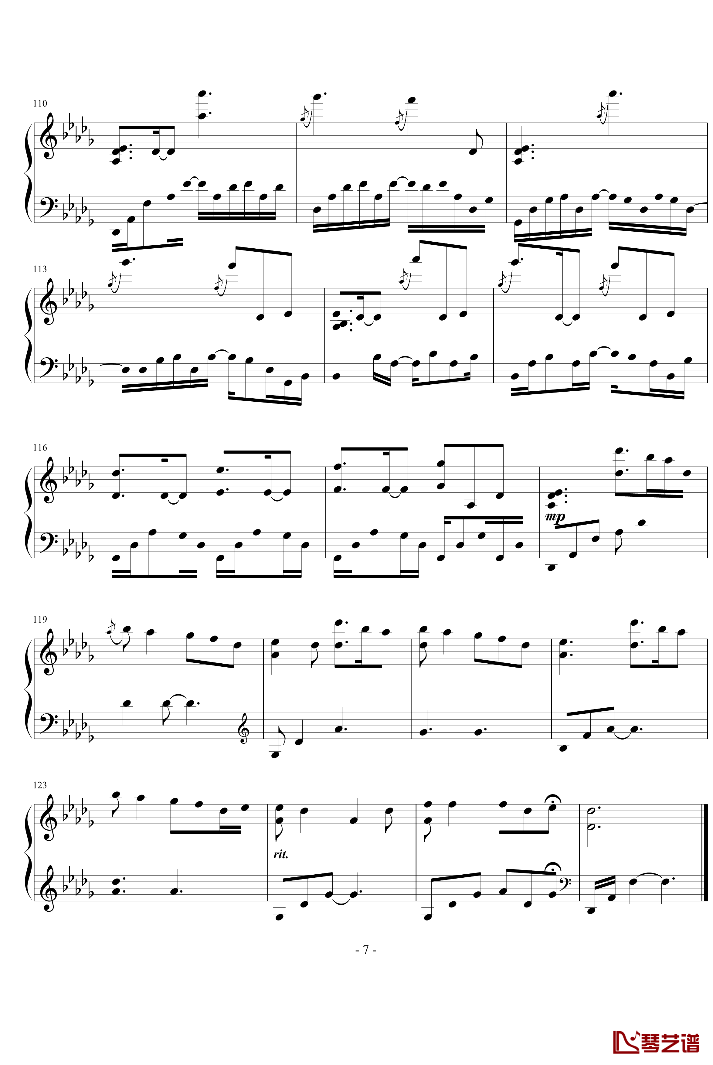 Love钢琴谱-Yiruma7