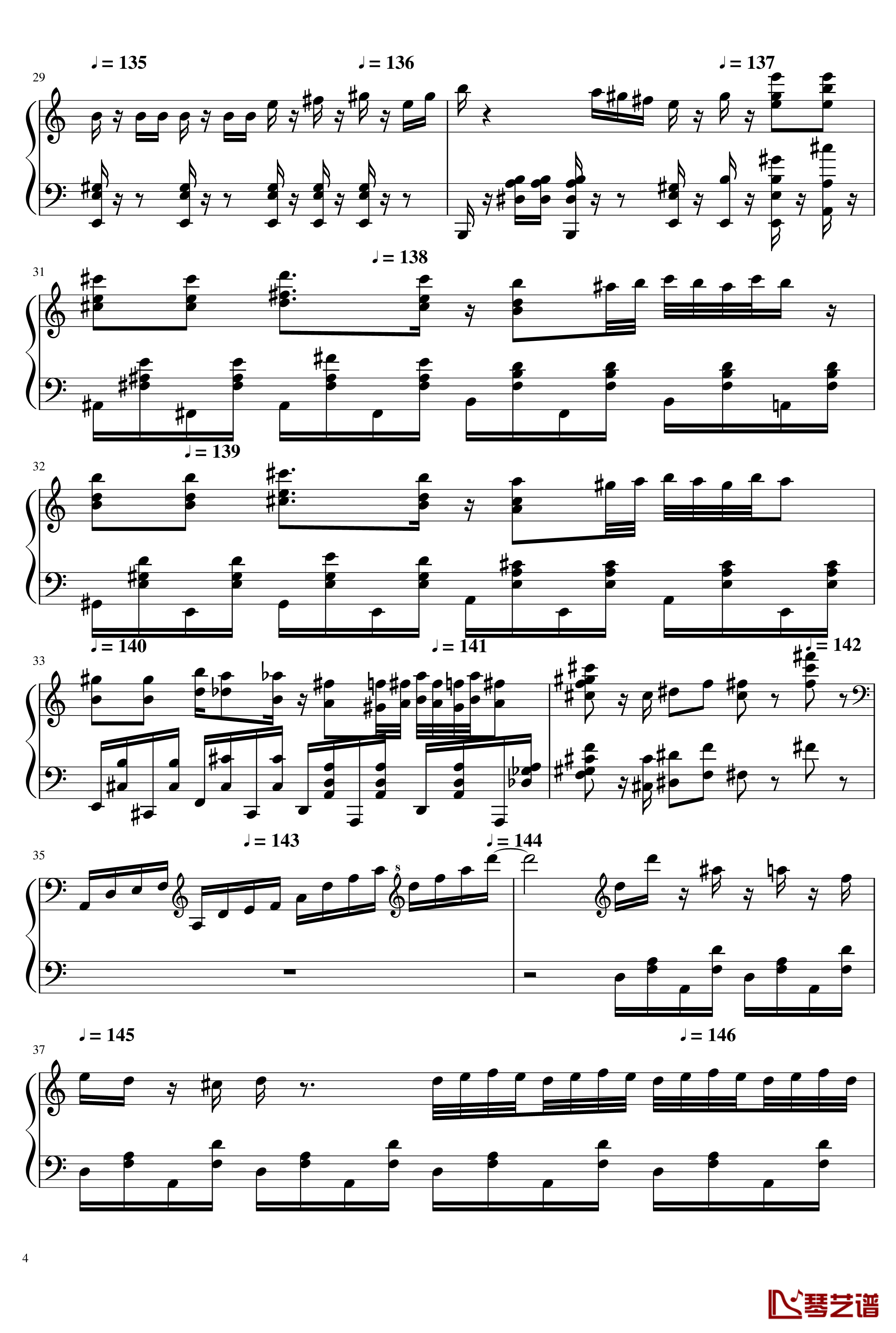 大师赛钢琴谱-钢琴块24