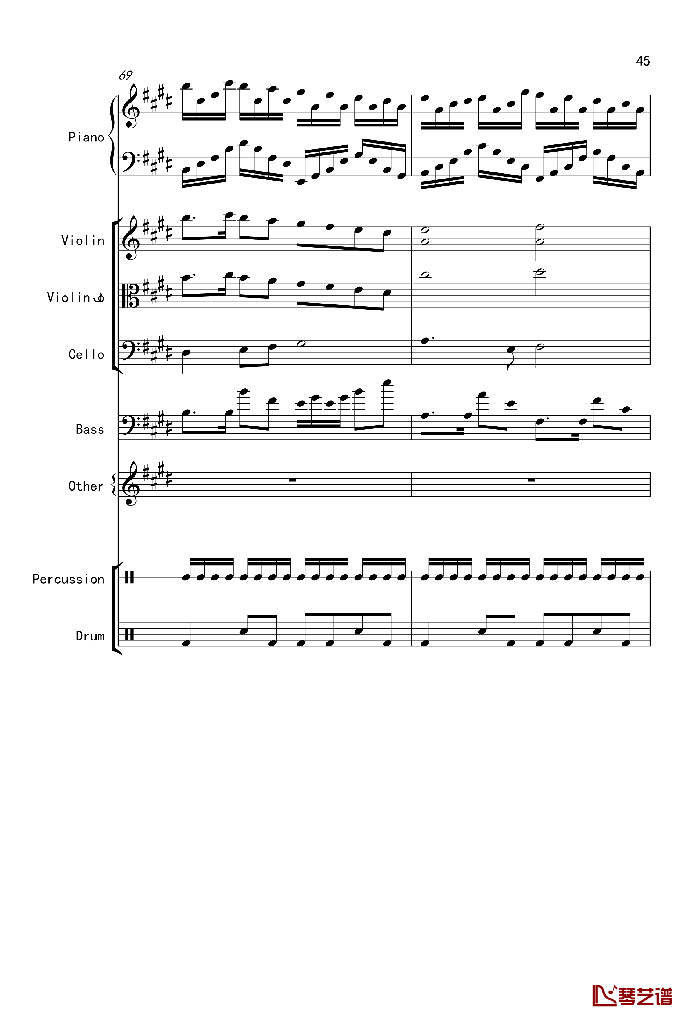克罗地亚舞曲钢琴谱-Croatian Rhapsody-马克西姆-Maksim·Mrvica45