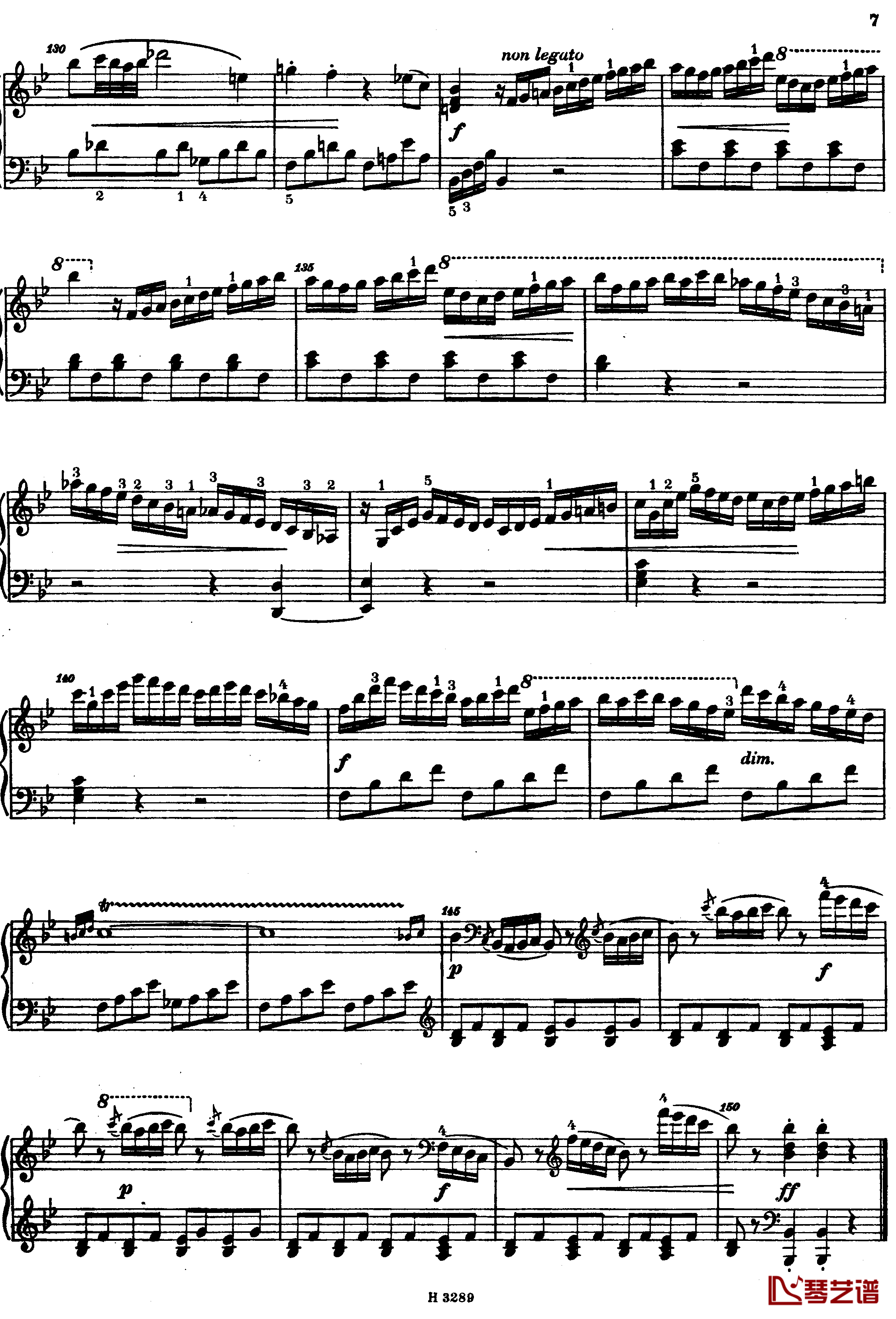 降B大调第八钢琴奏鸣曲Op.23钢琴谱-杜舍克7