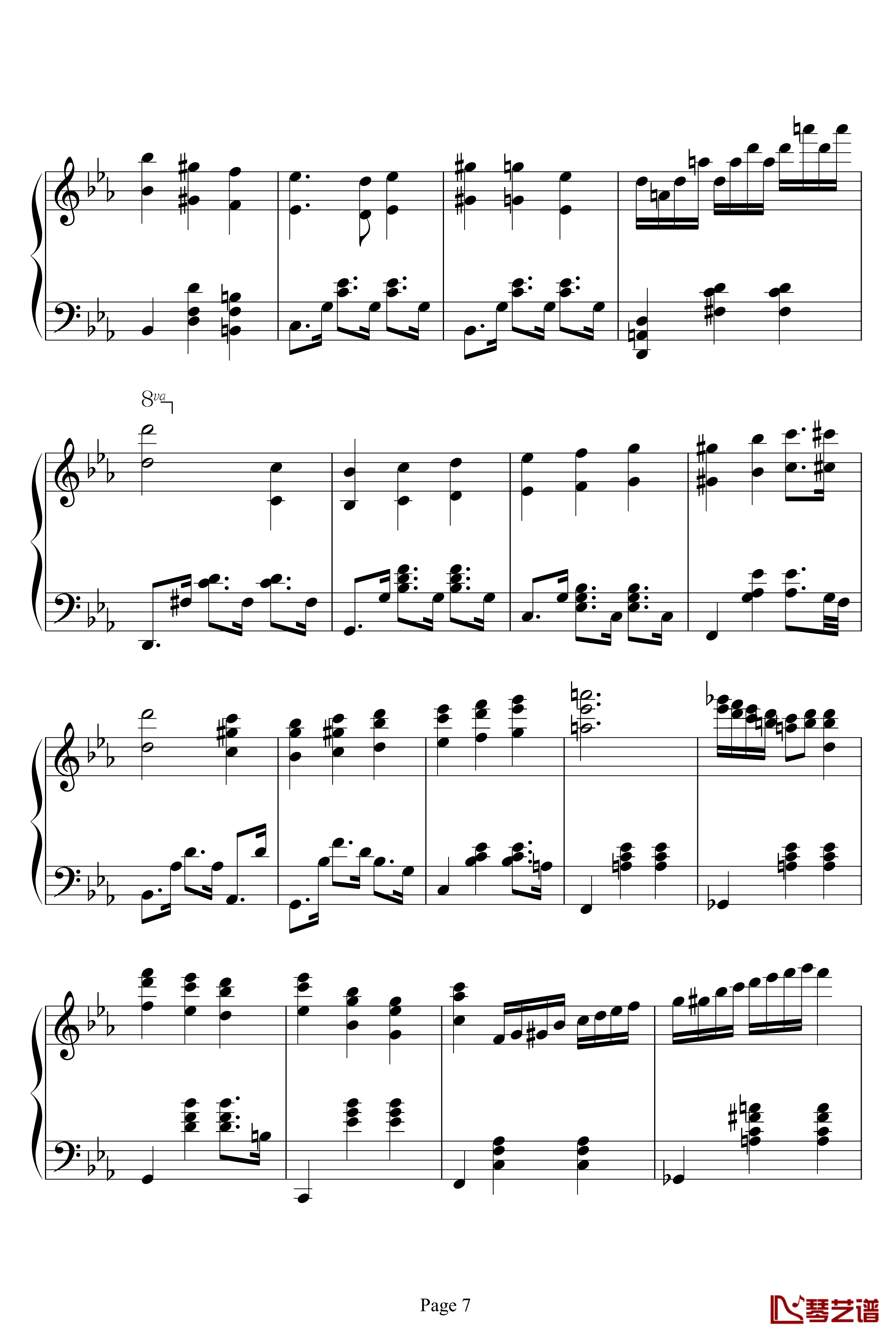 Magic Waltz钢琴谱-海上钢琴师7