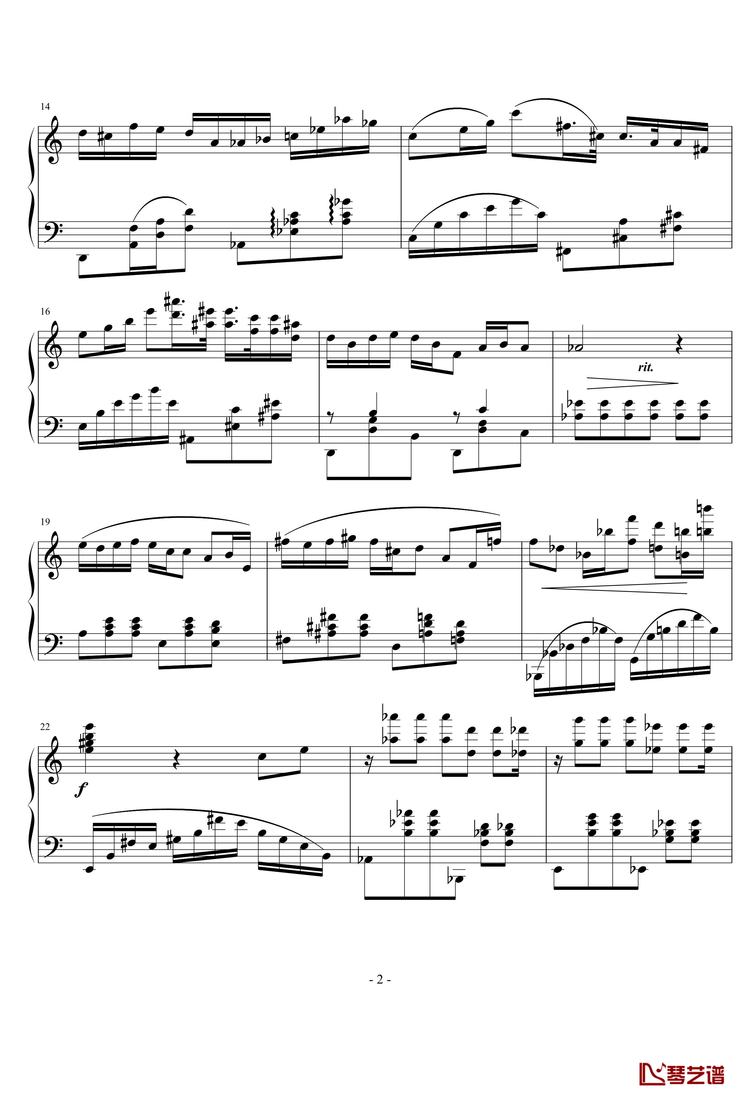 biaoti钢琴谱-nyride2
