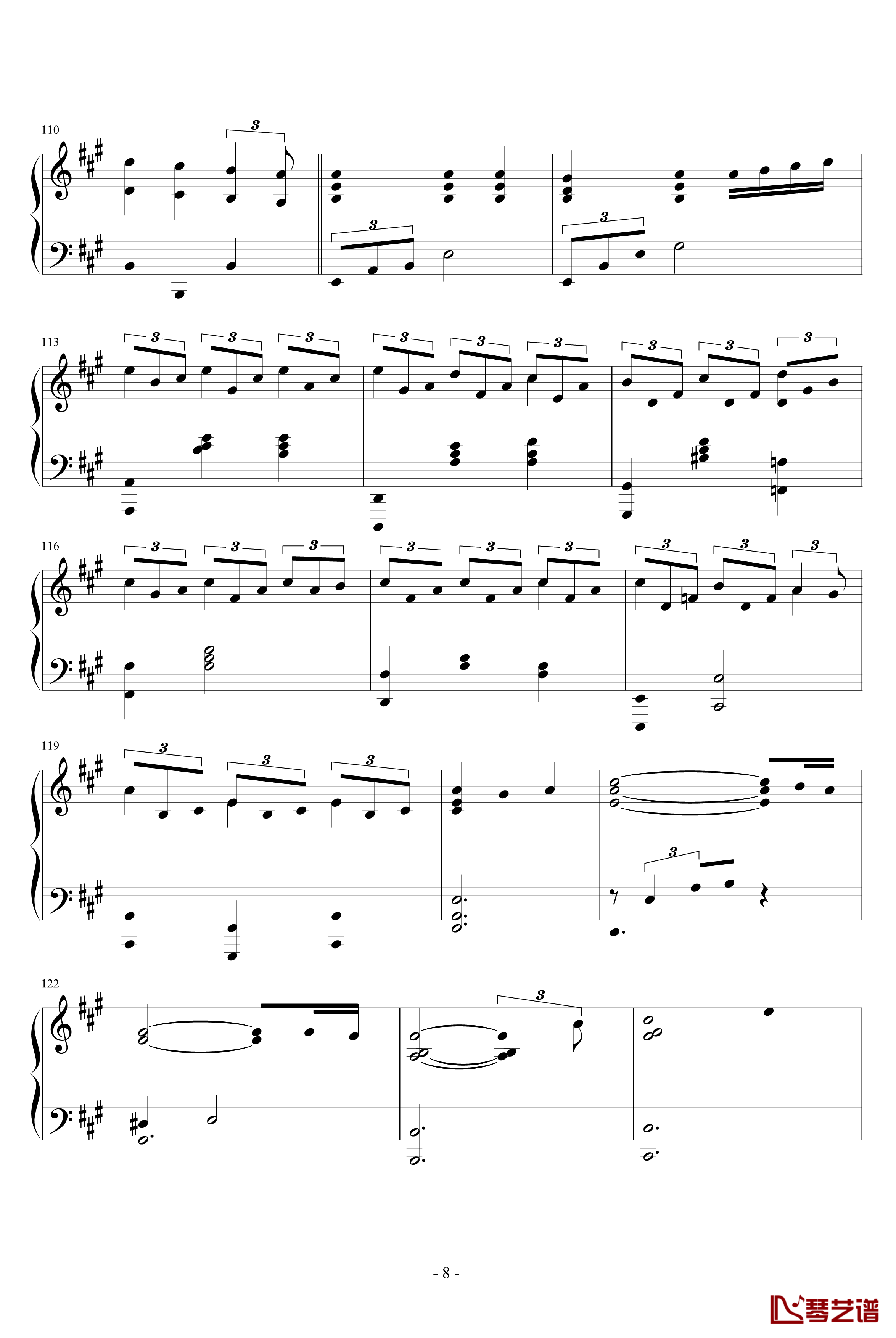 Sunday钢琴谱-joe hisaishi8