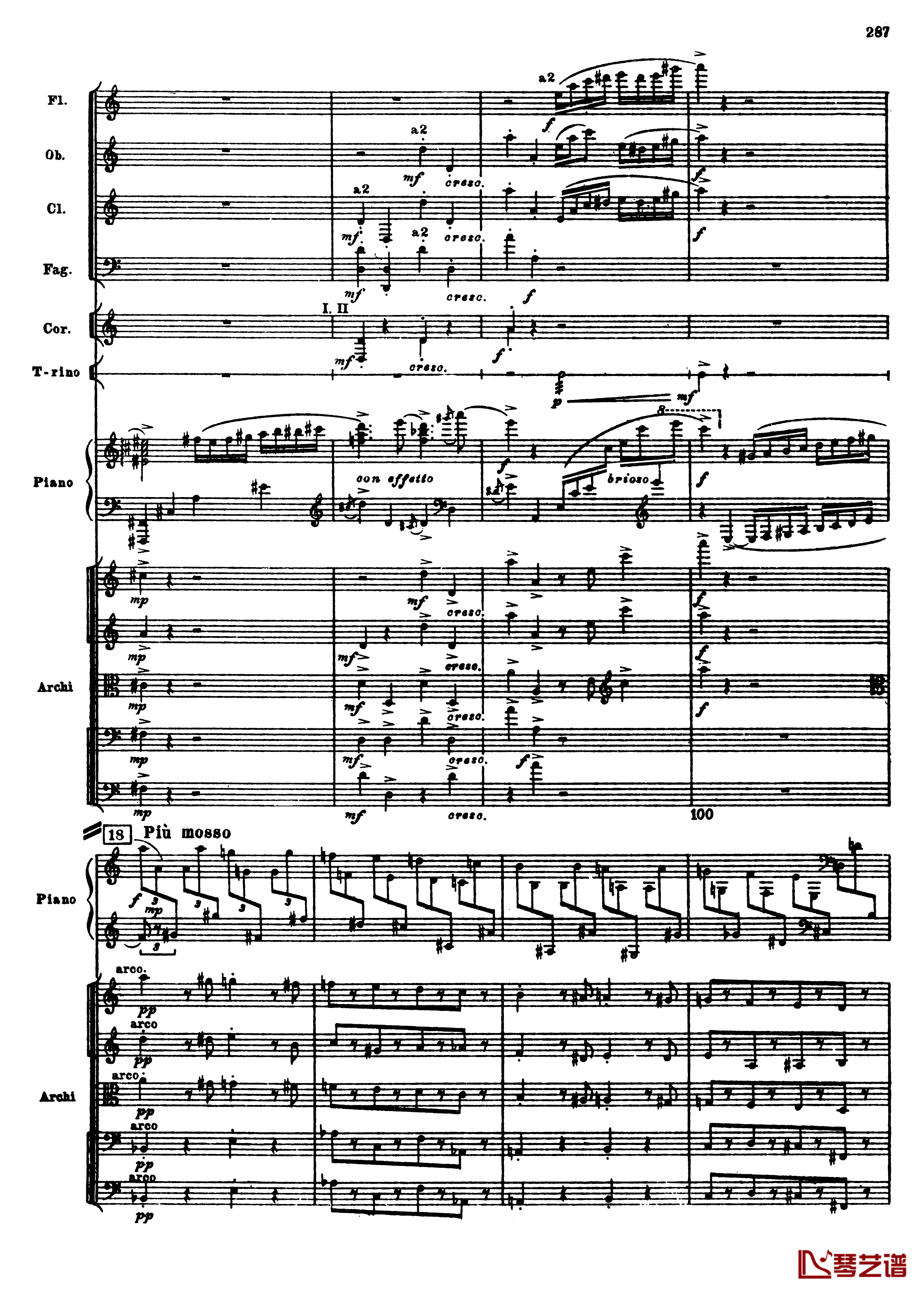 普罗科菲耶夫第三钢琴协奏曲钢琴谱-总谱-普罗科非耶夫19