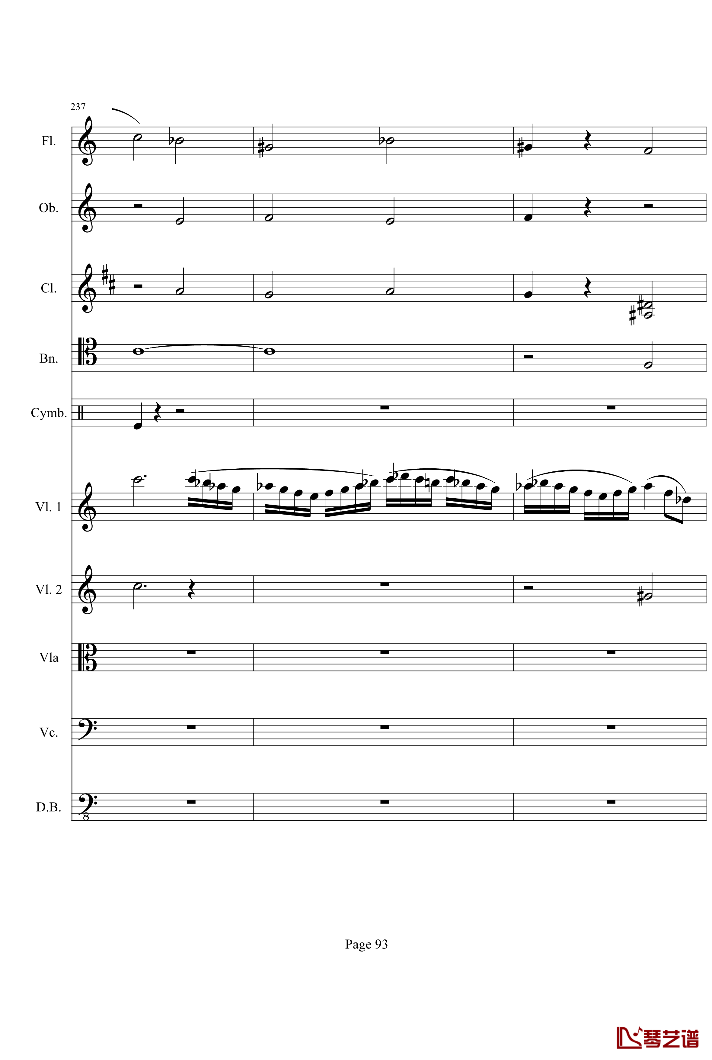 奏鸣曲之交响钢琴谱-第21-Ⅰ-贝多芬-beethoven93