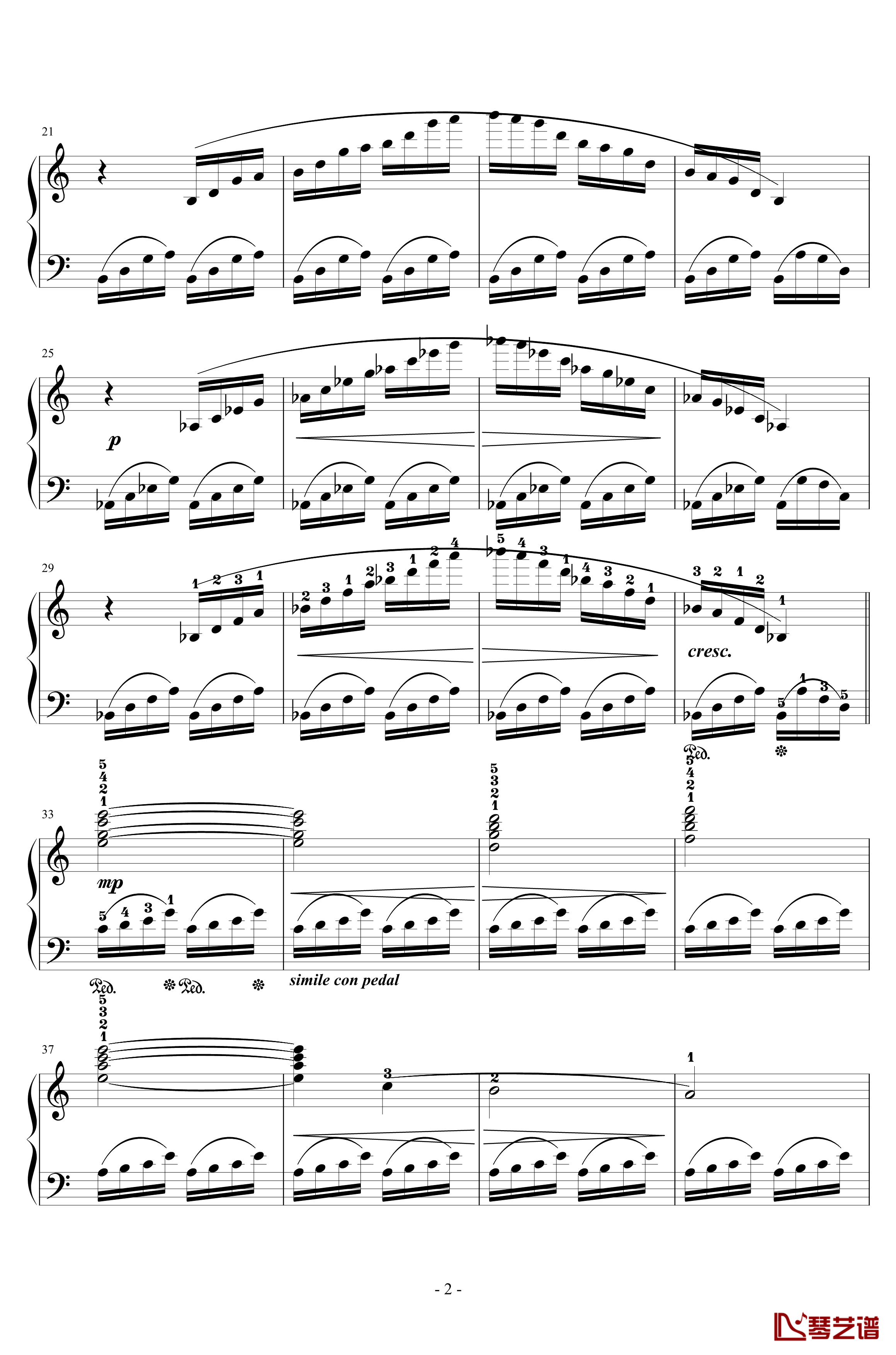 Prelude钢琴谱-最终幻想2