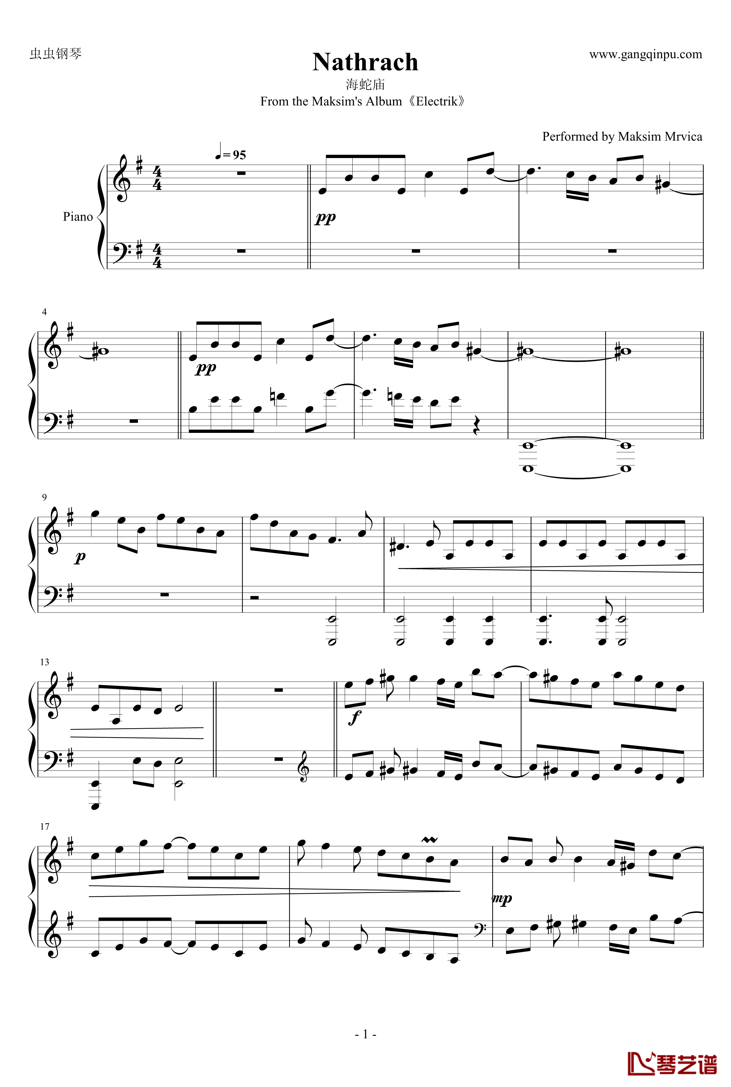 Nathrach钢琴谱-终极版-马克西姆-Maksim·Mrvica1