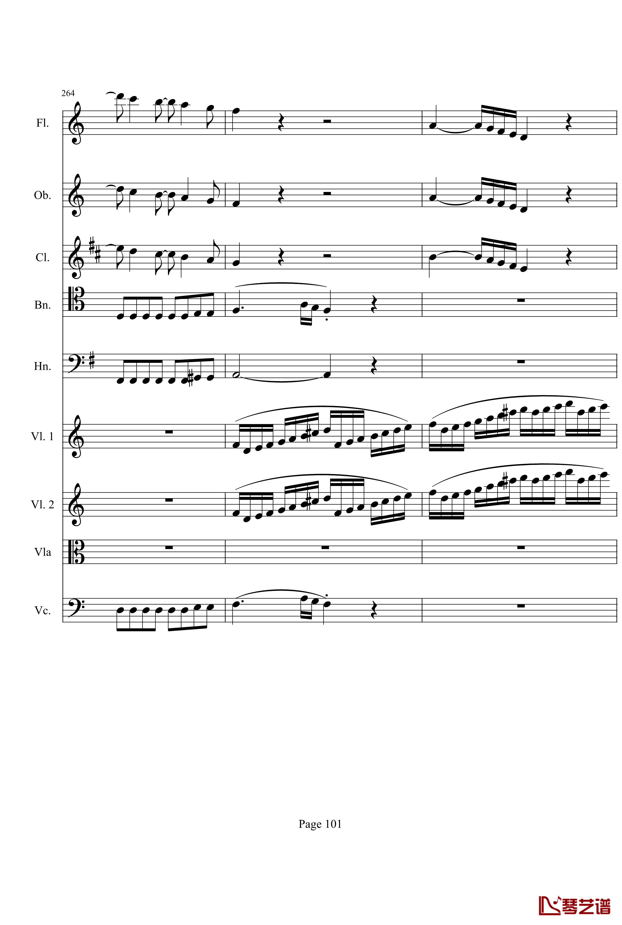 奏鸣曲之交响钢琴谱-第21-Ⅰ-贝多芬-beethoven101