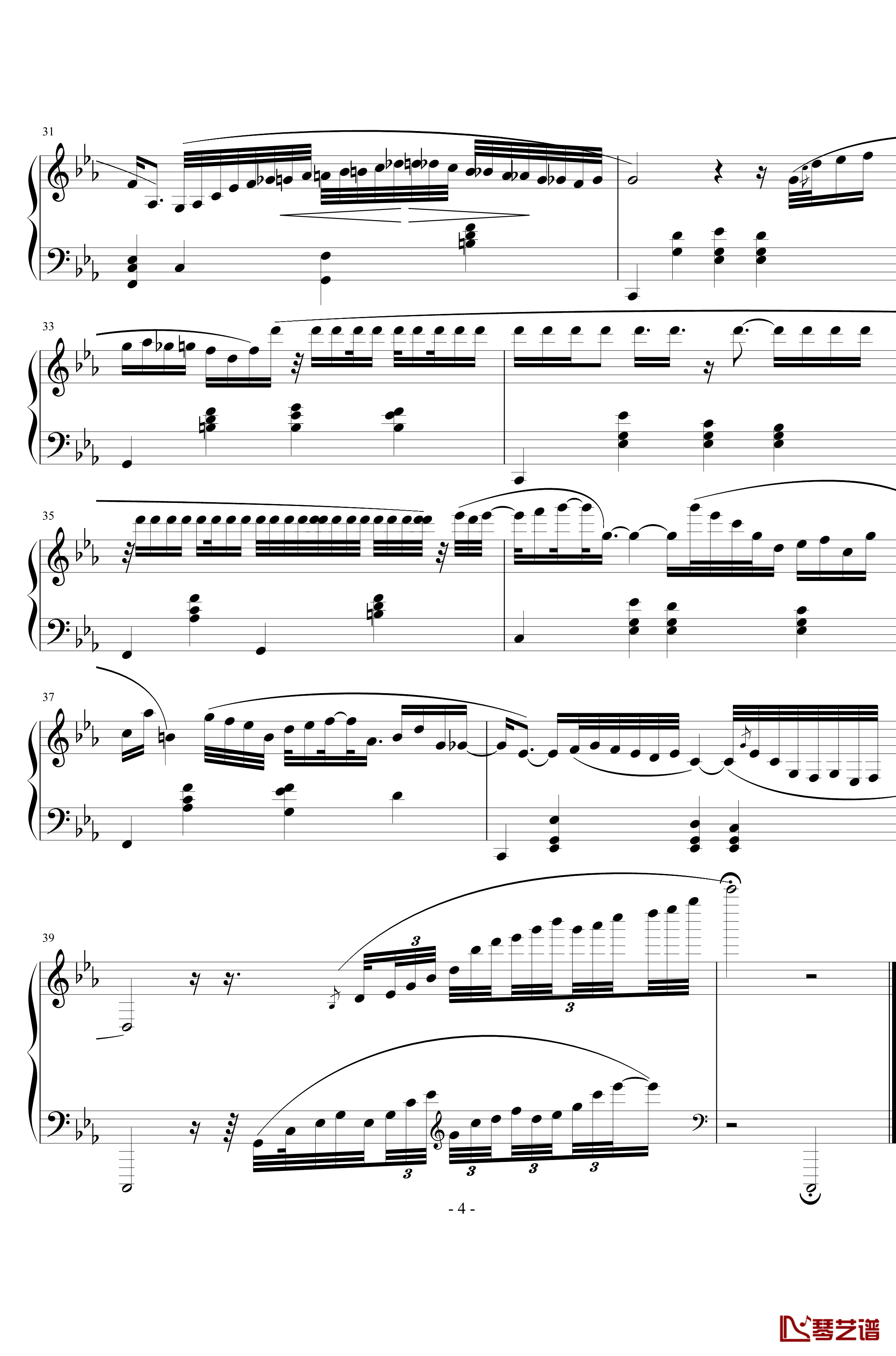 夜钢琴谱-Harmony4