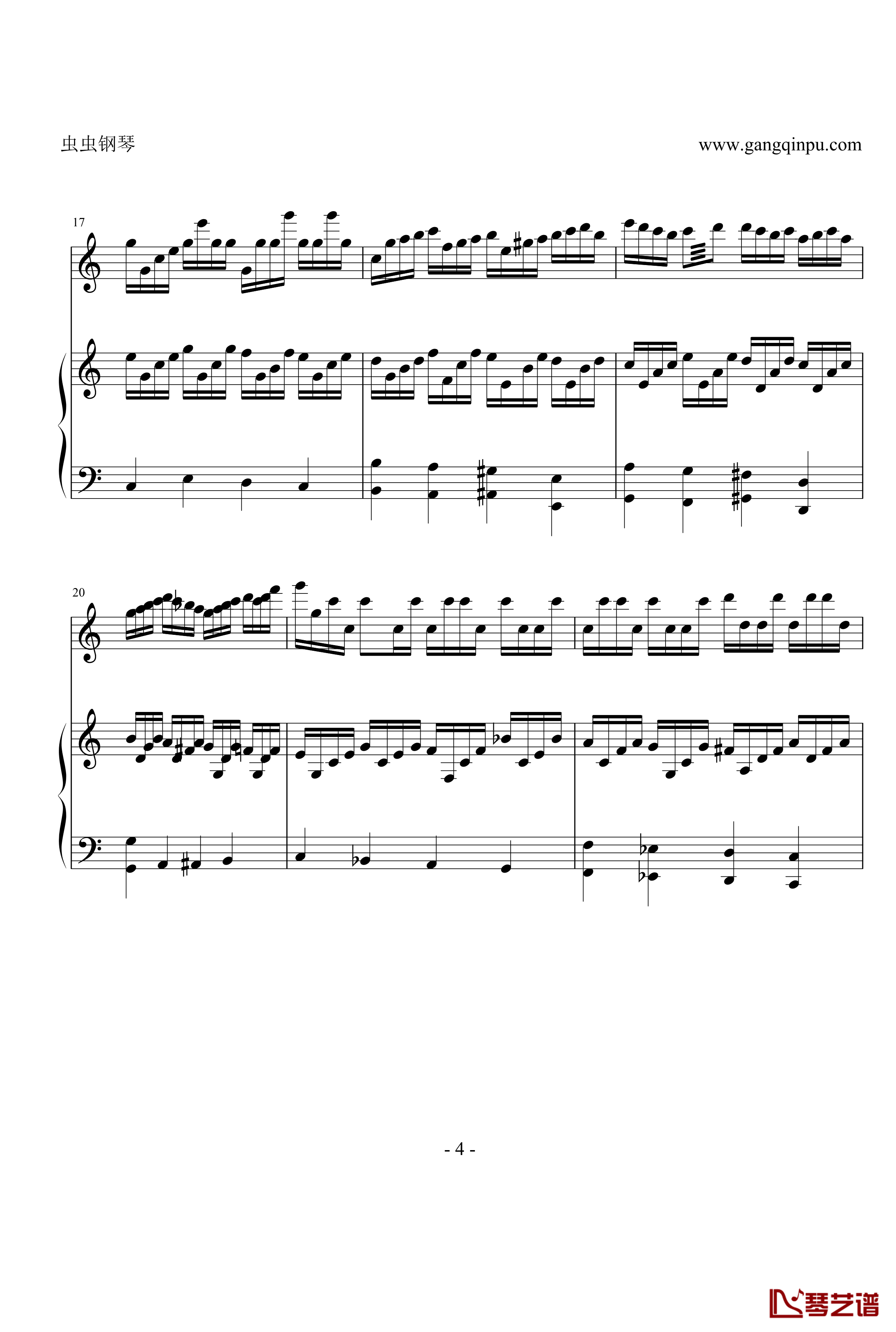 Study for Three Hands钢琴谱-海上钢琴师4