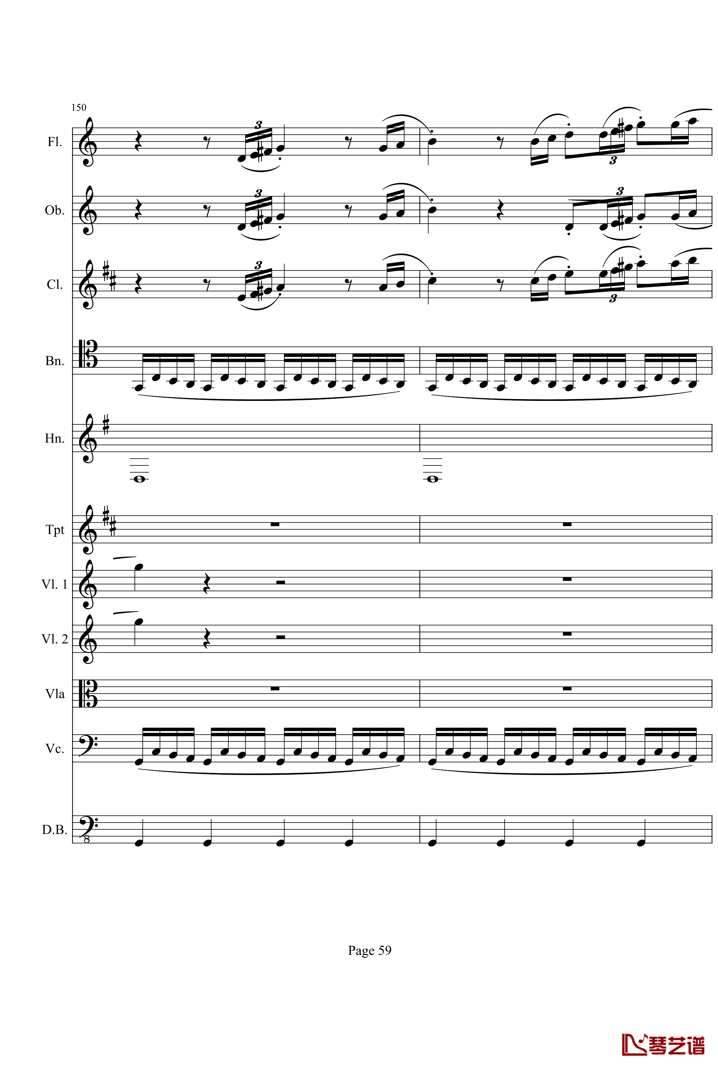 奏鸣曲之交响钢琴谱-第21-Ⅰ-贝多芬-beethoven59
