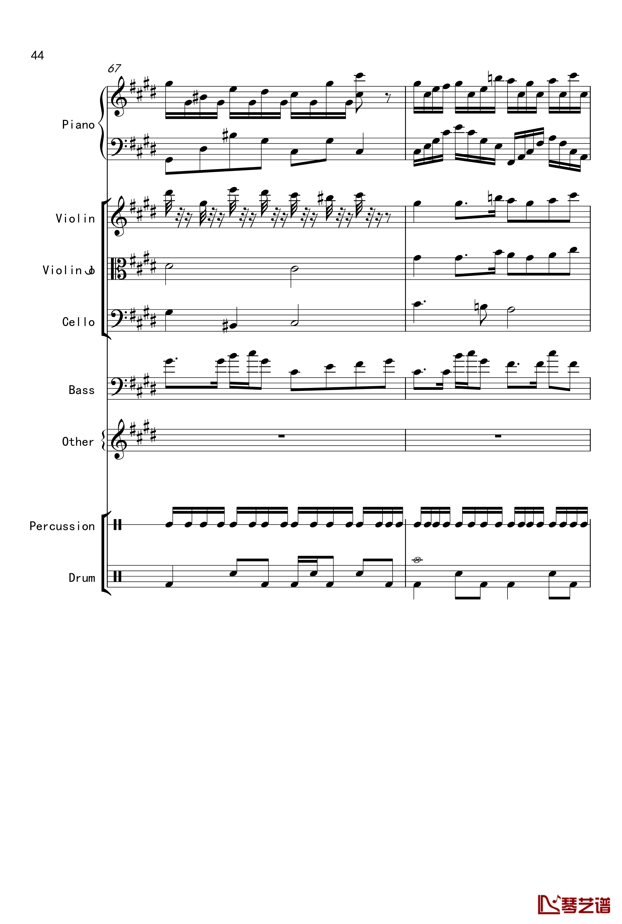 克罗地亚舞曲钢琴谱-Croatian Rhapsody-马克西姆-Maksim·Mrvica44