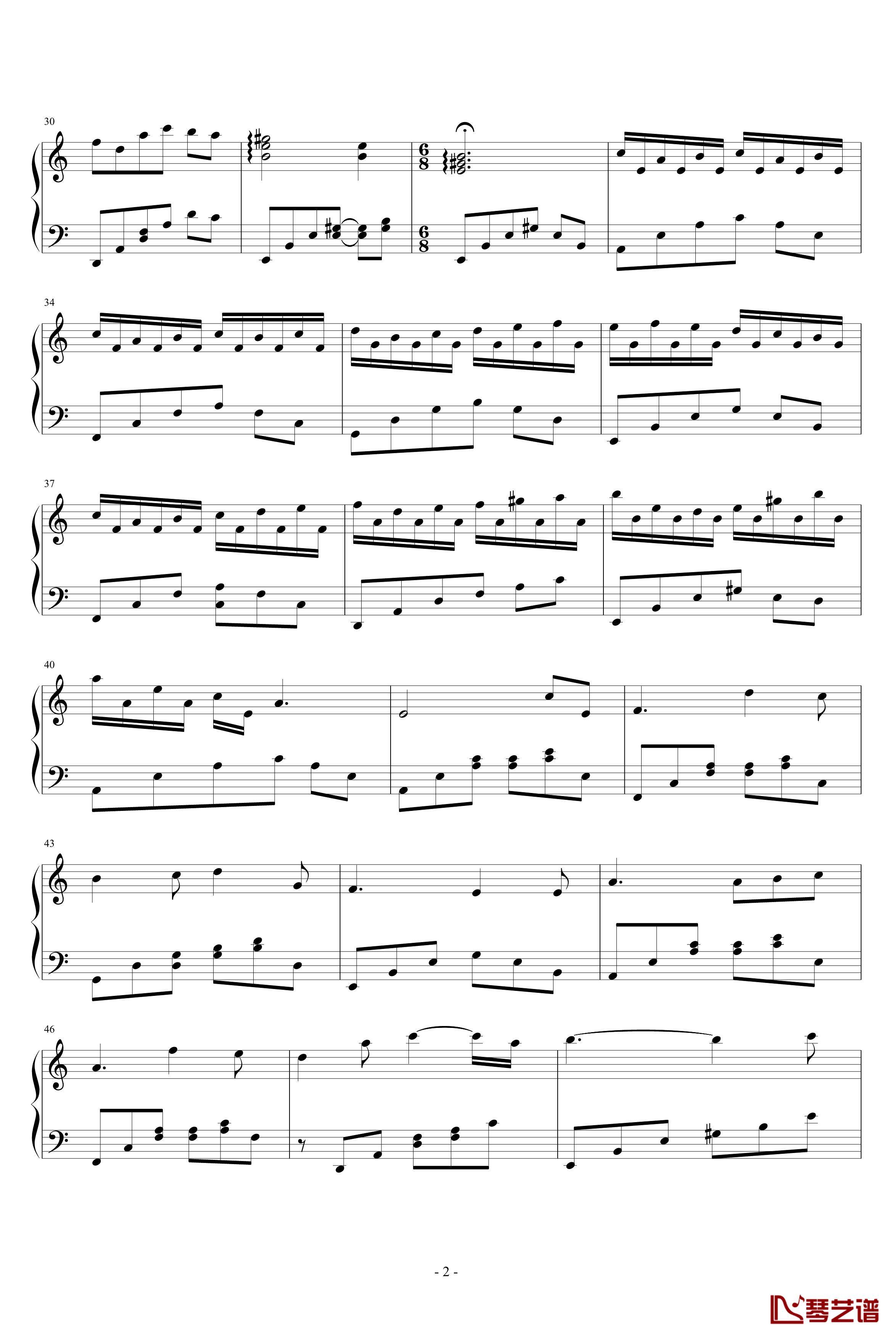 A小调钢琴谱-无题-Vecila2