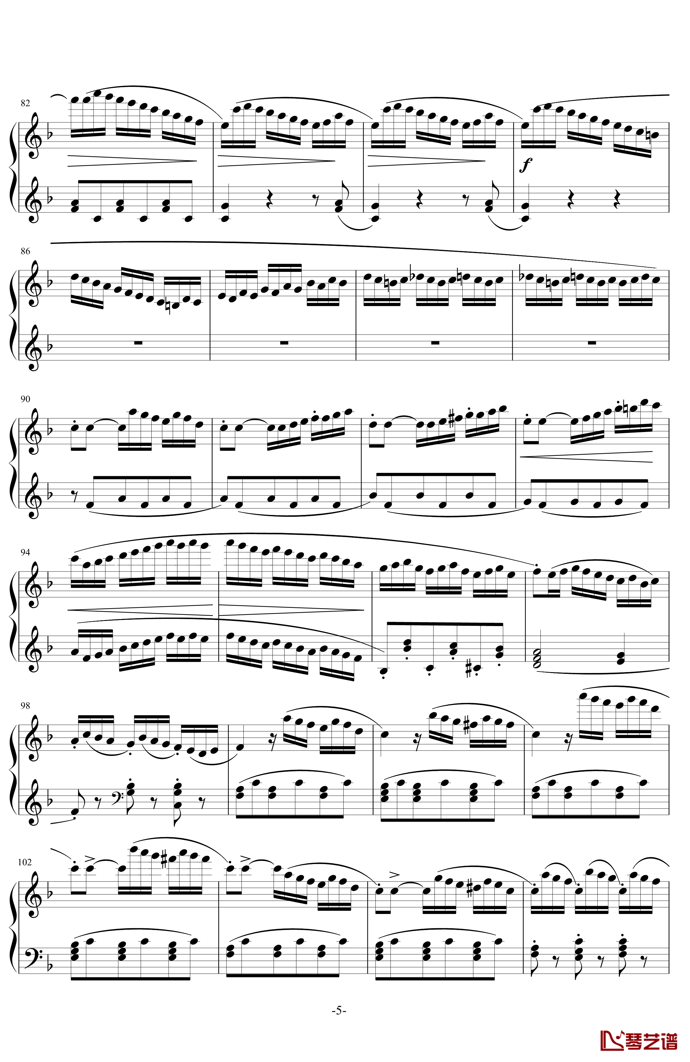 小奏鸣曲Op.20.No.3第三乐章钢琴谱-库劳5