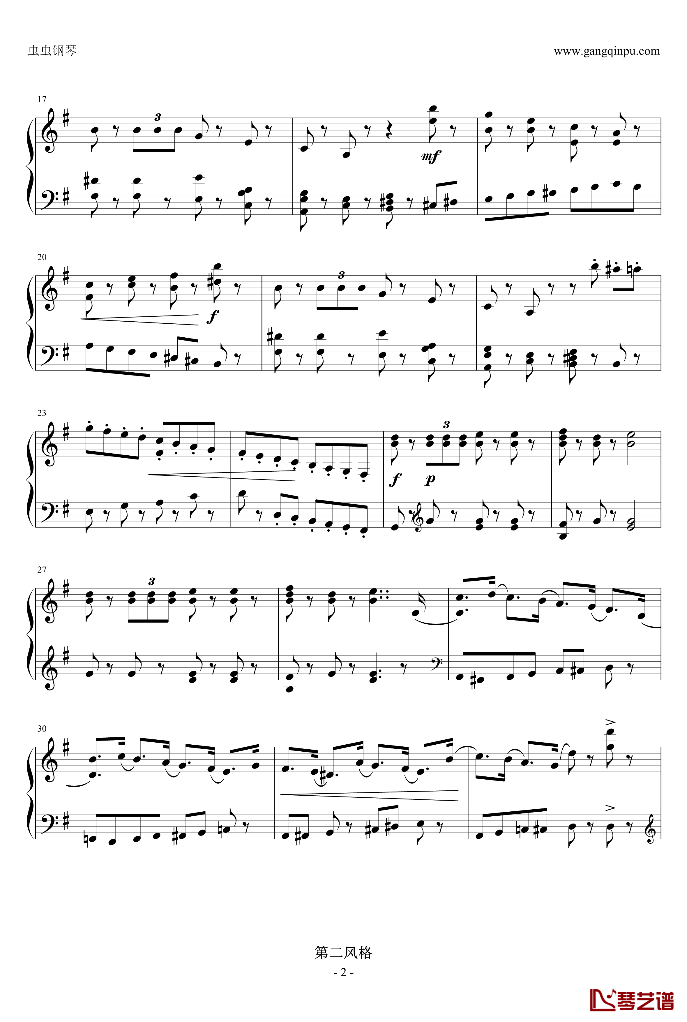 胡桃夹子进行曲Op.71钢琴谱-柴科夫斯基-Peter Ilyich Tchaikovsky2