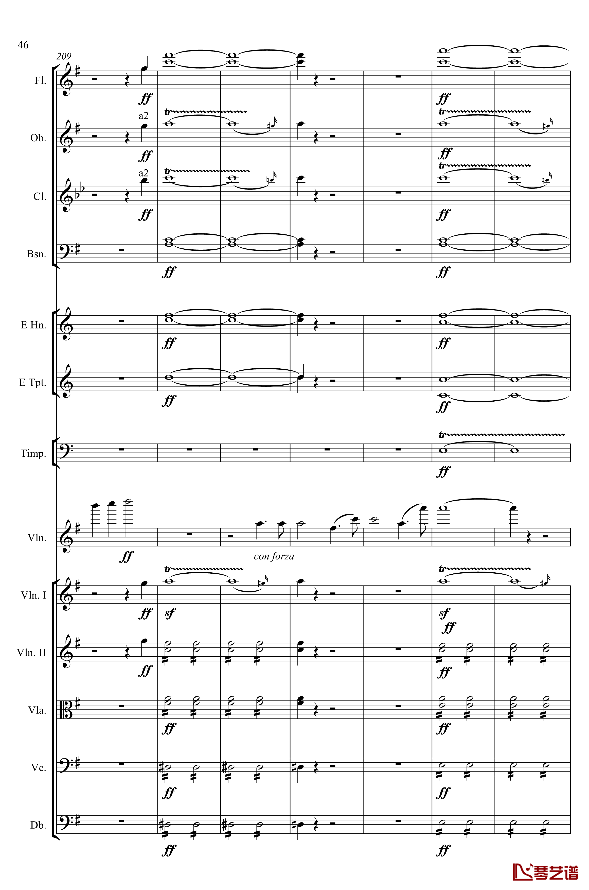 e小调小提琴协奏曲Op.64钢琴谱-第一乐章-门德尔松46