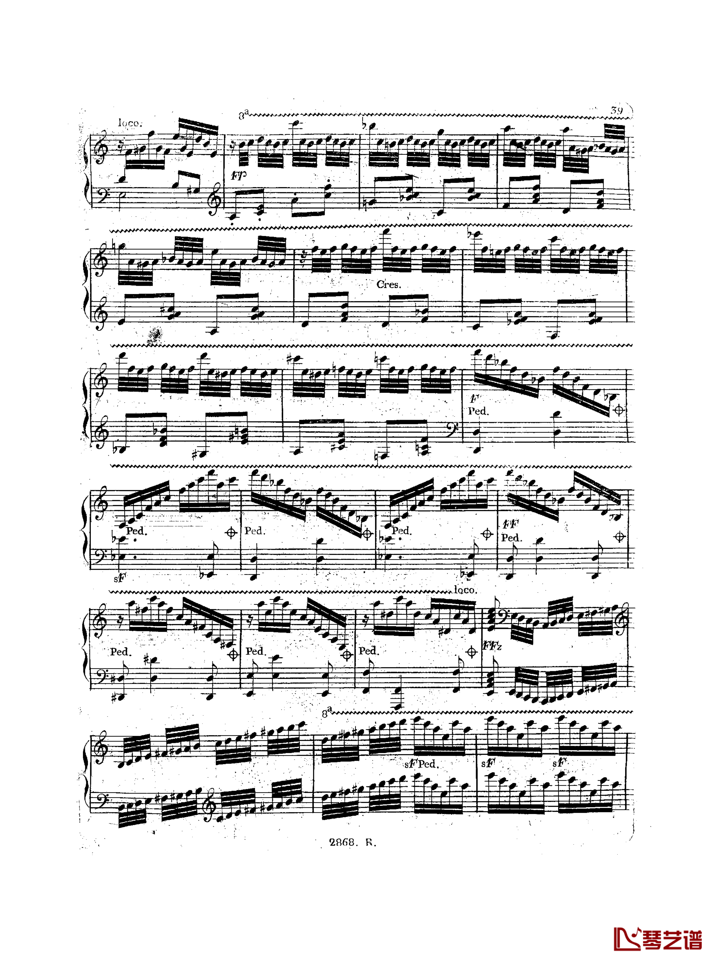 a小调钢琴协奏曲  Op.214钢琴谱-车尔尼-Czerny40