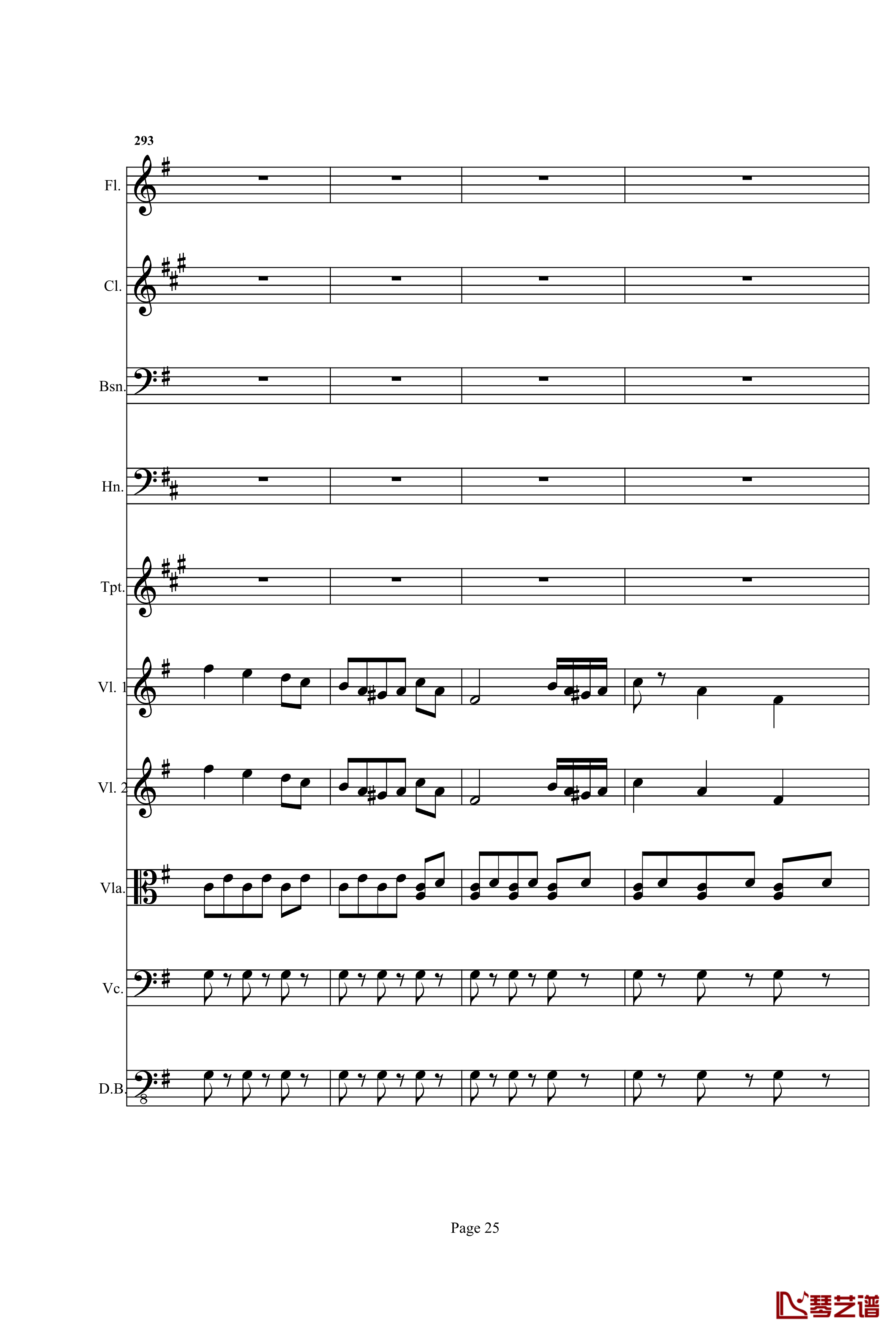 奏鸣曲之交响钢琴谱-第25首-Ⅰ-贝多芬-beethoven25