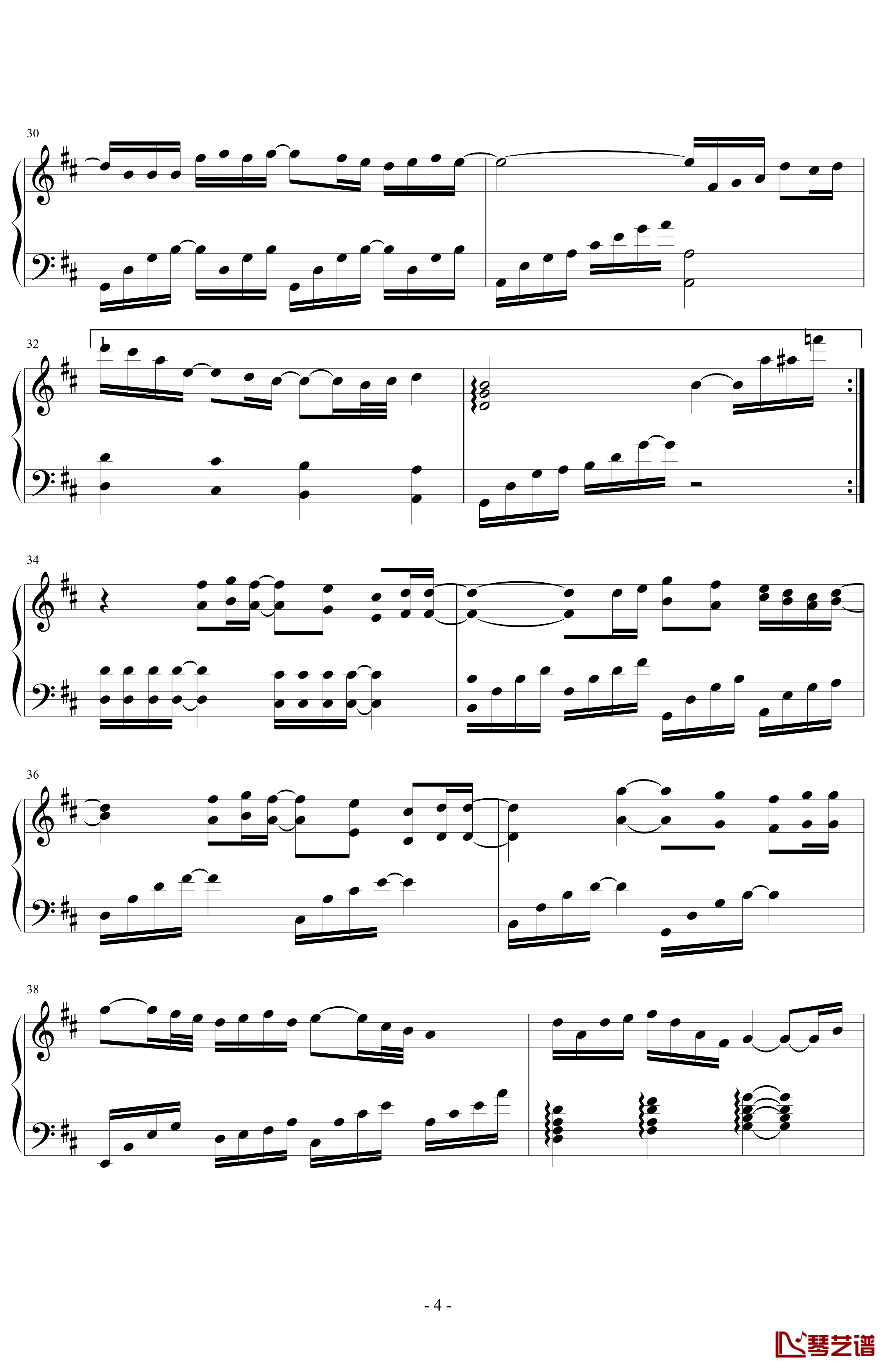 命运线钢琴谱-sjm4