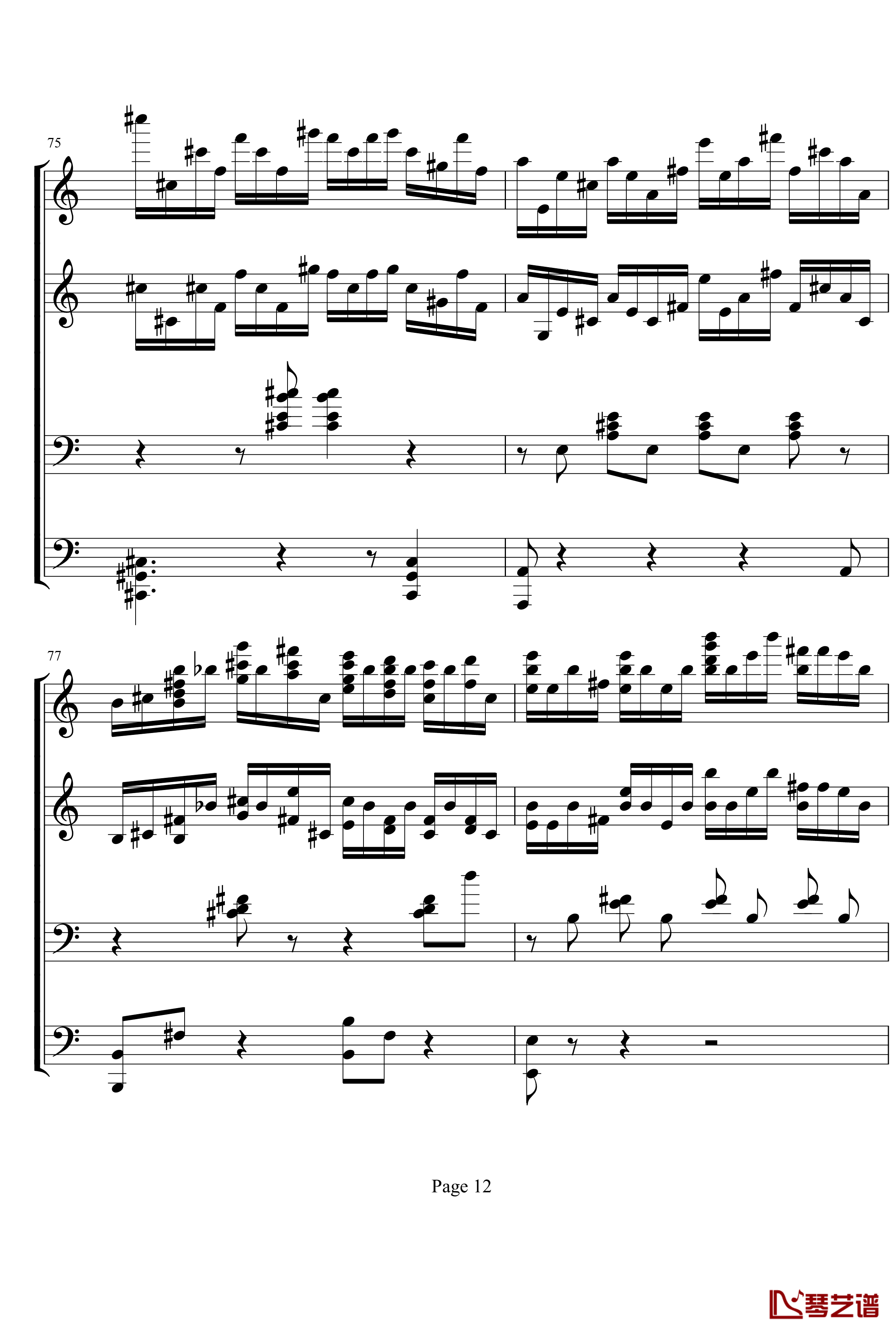 V3钢琴谱-贝多芬-beethoven12