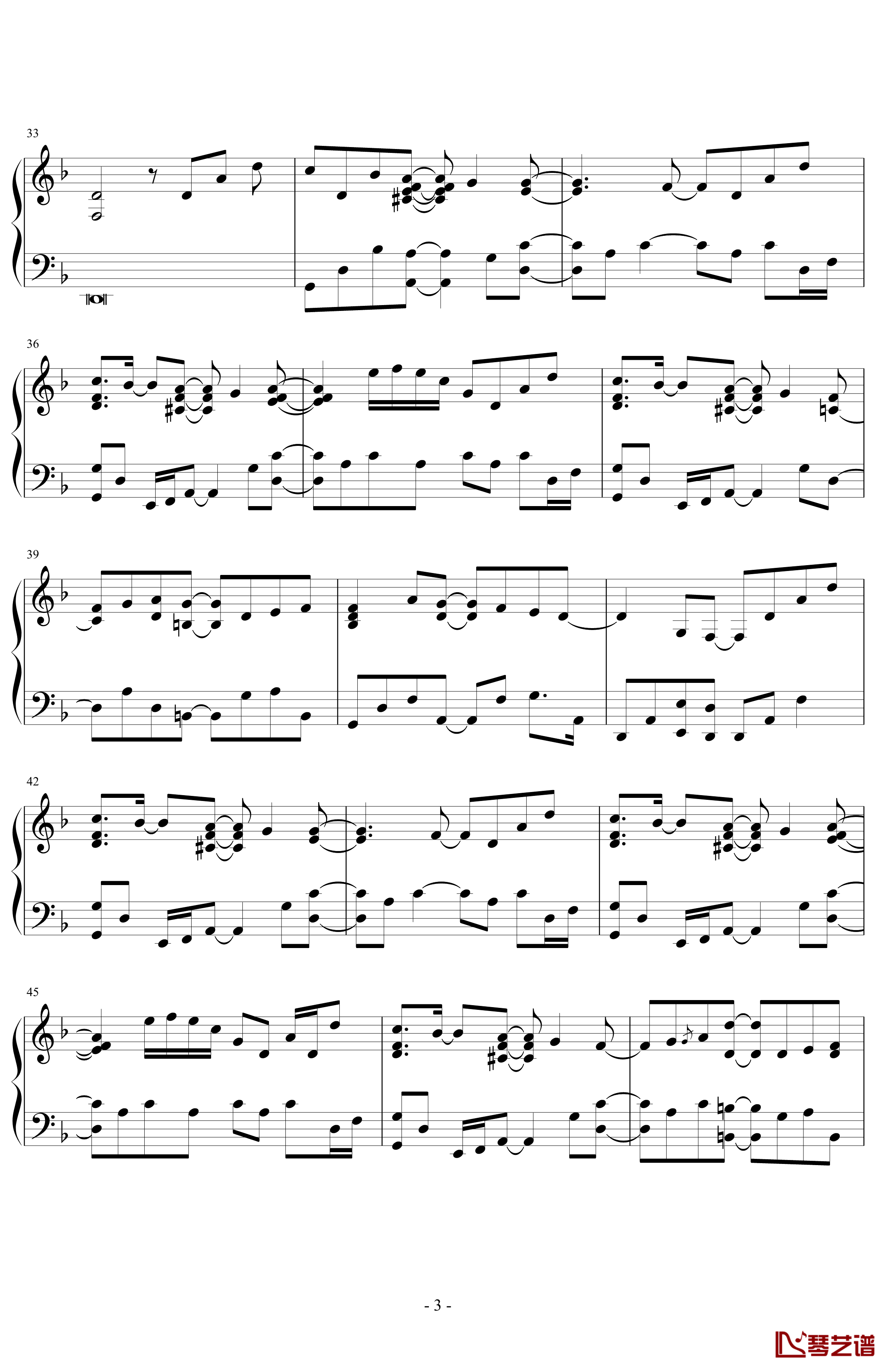 indigo钢琴谱-靛蓝-Yiruma3