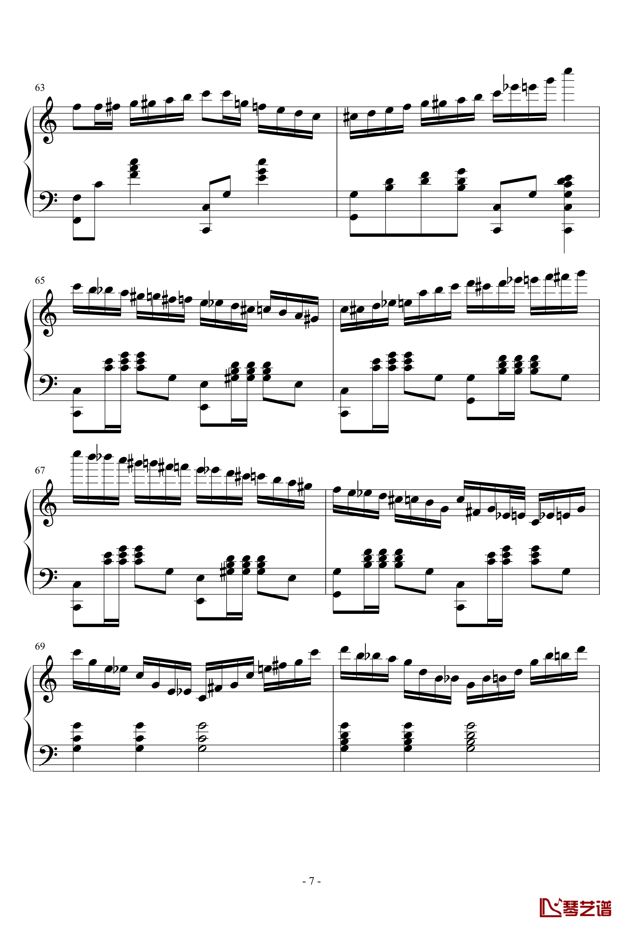 半音阶练习组曲钢琴谱-as21347