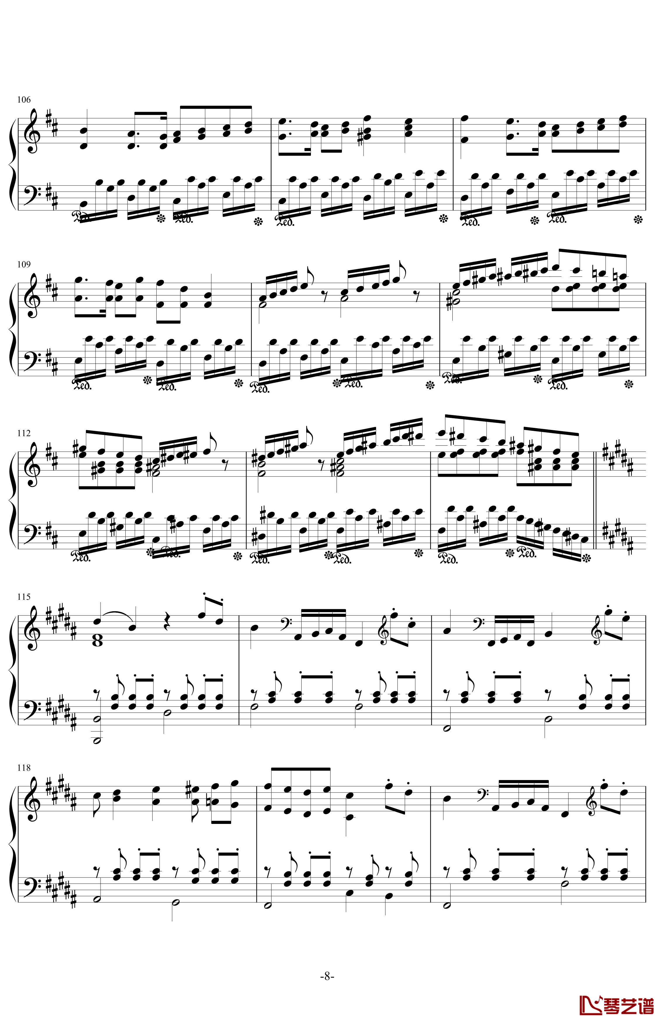 H22-B小调钢琴奏鸣曲钢琴谱-第一乐章-.伊dên8