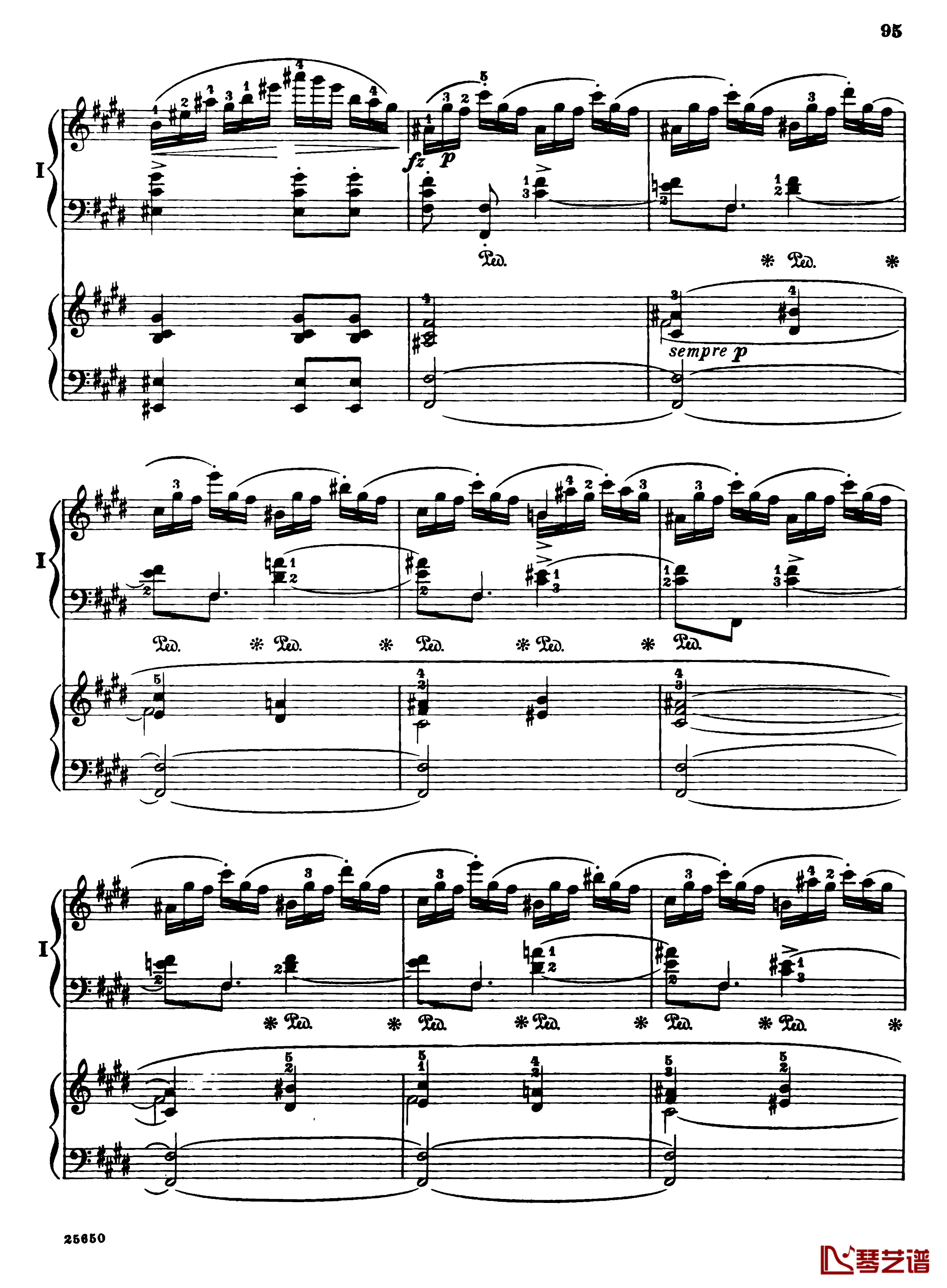 肖邦第一钢琴协奏曲钢琴谱-肖邦97
