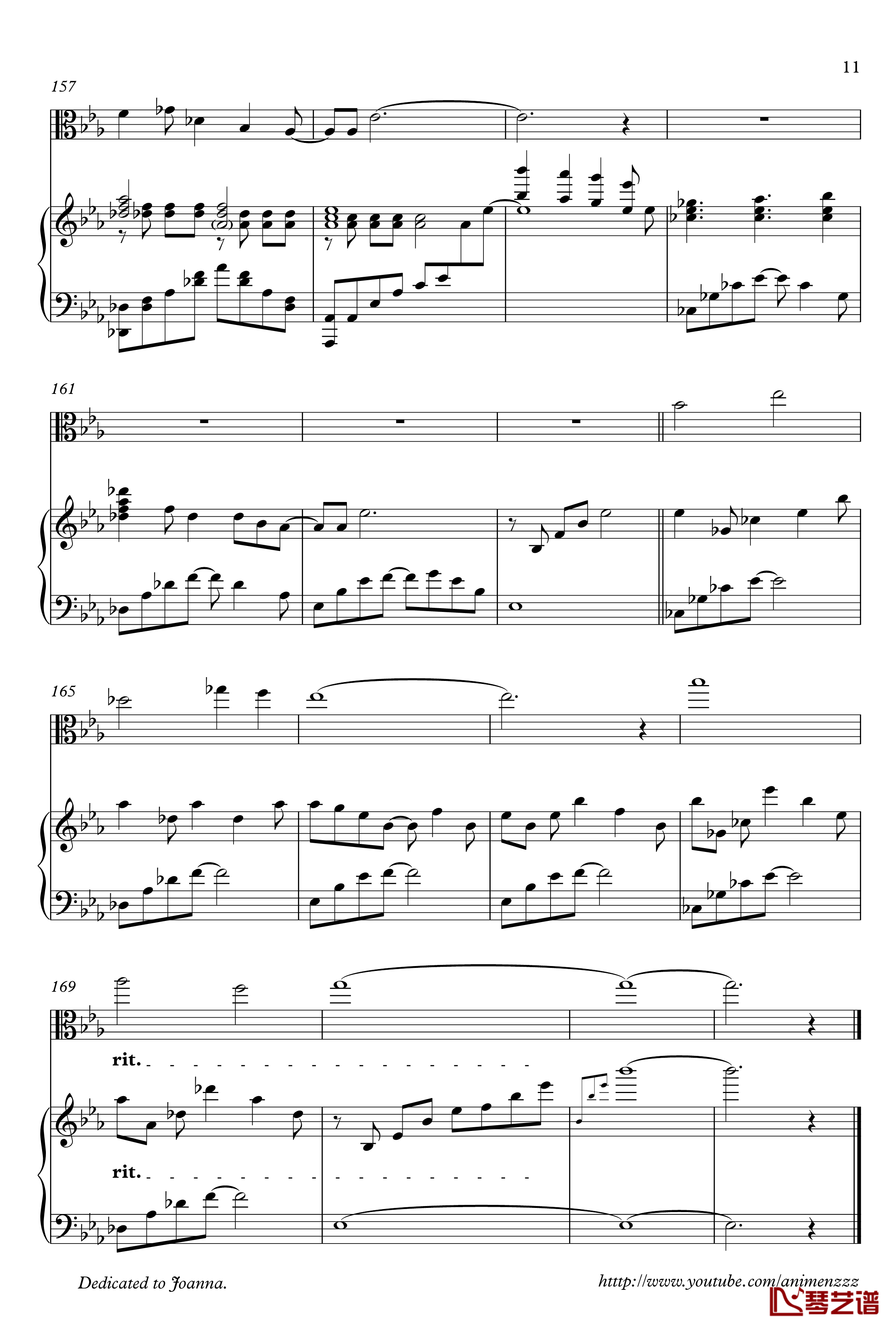 Brave Song钢琴谱-Angel Beats! ED-Animenz-piano + viola11