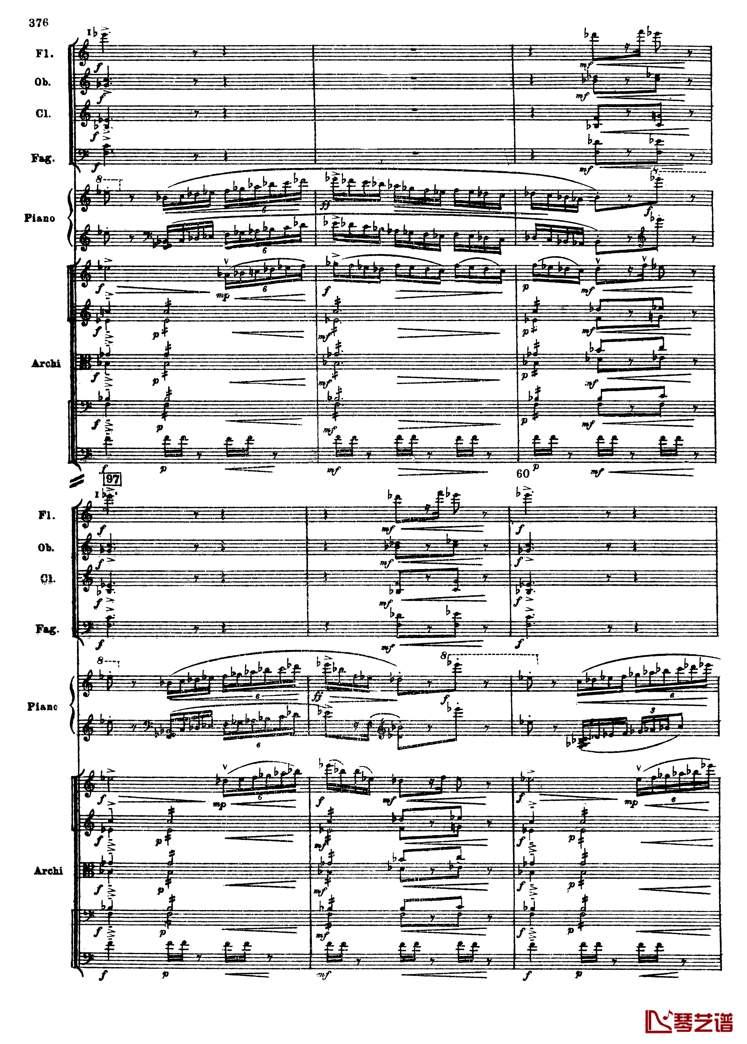 普罗科菲耶夫第三钢琴协奏曲钢琴谱-总谱-普罗科非耶夫108
