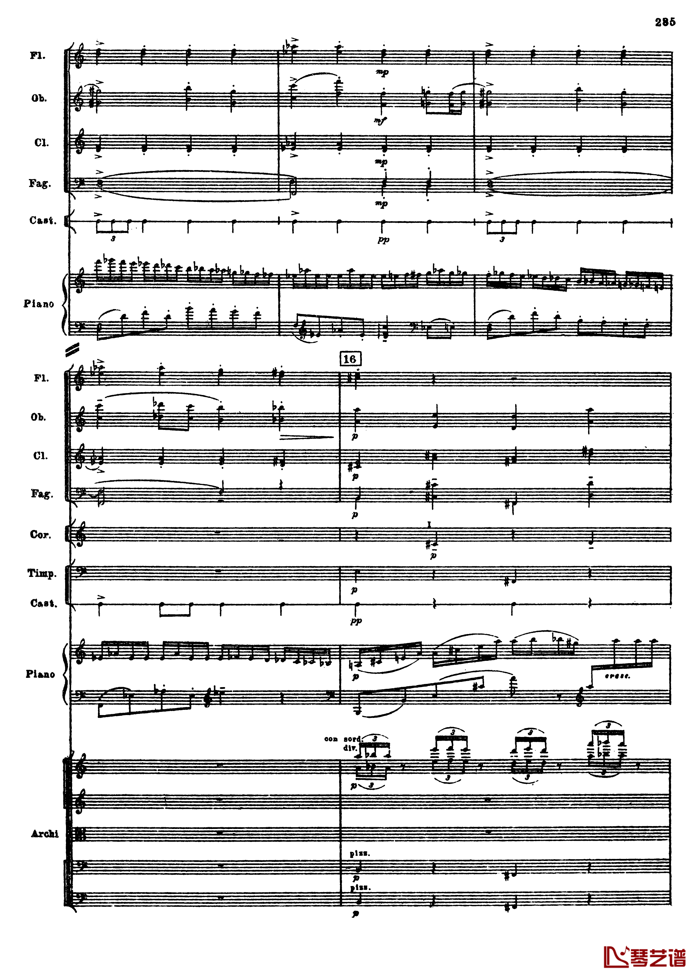 普罗科菲耶夫第三钢琴协奏曲钢琴谱-总谱-普罗科非耶夫17