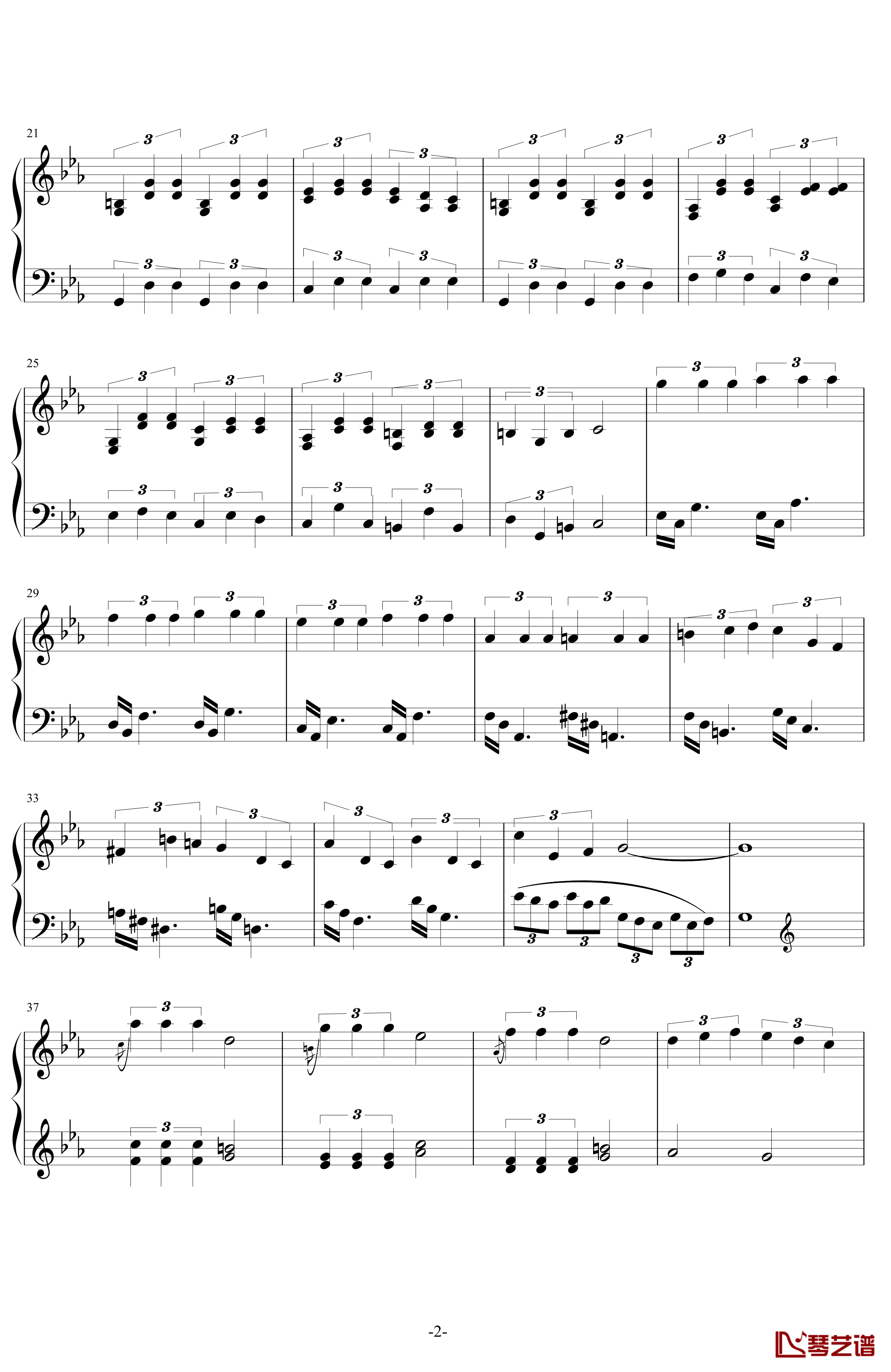 C小调第一钢琴奏鸣曲第二乐章钢琴谱-Ver 2011.6-舍勒七世2