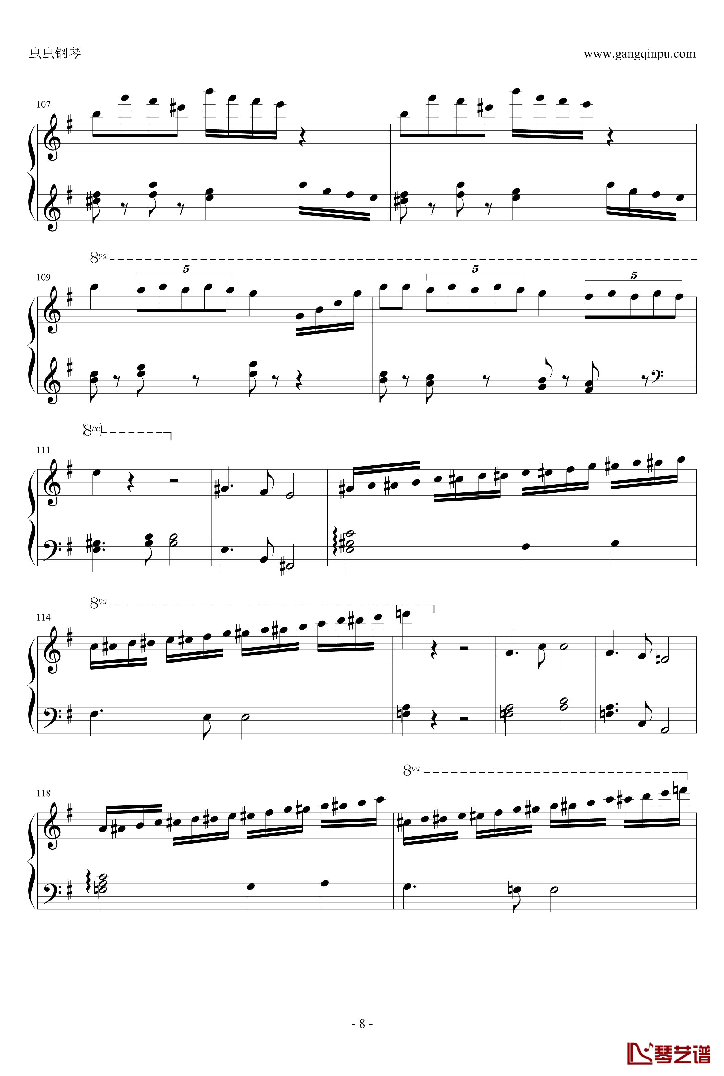 New World Concerto钢琴谱-新世界钢琴协奏曲-马克西姆演奏版本-Maksim·Mrvica8