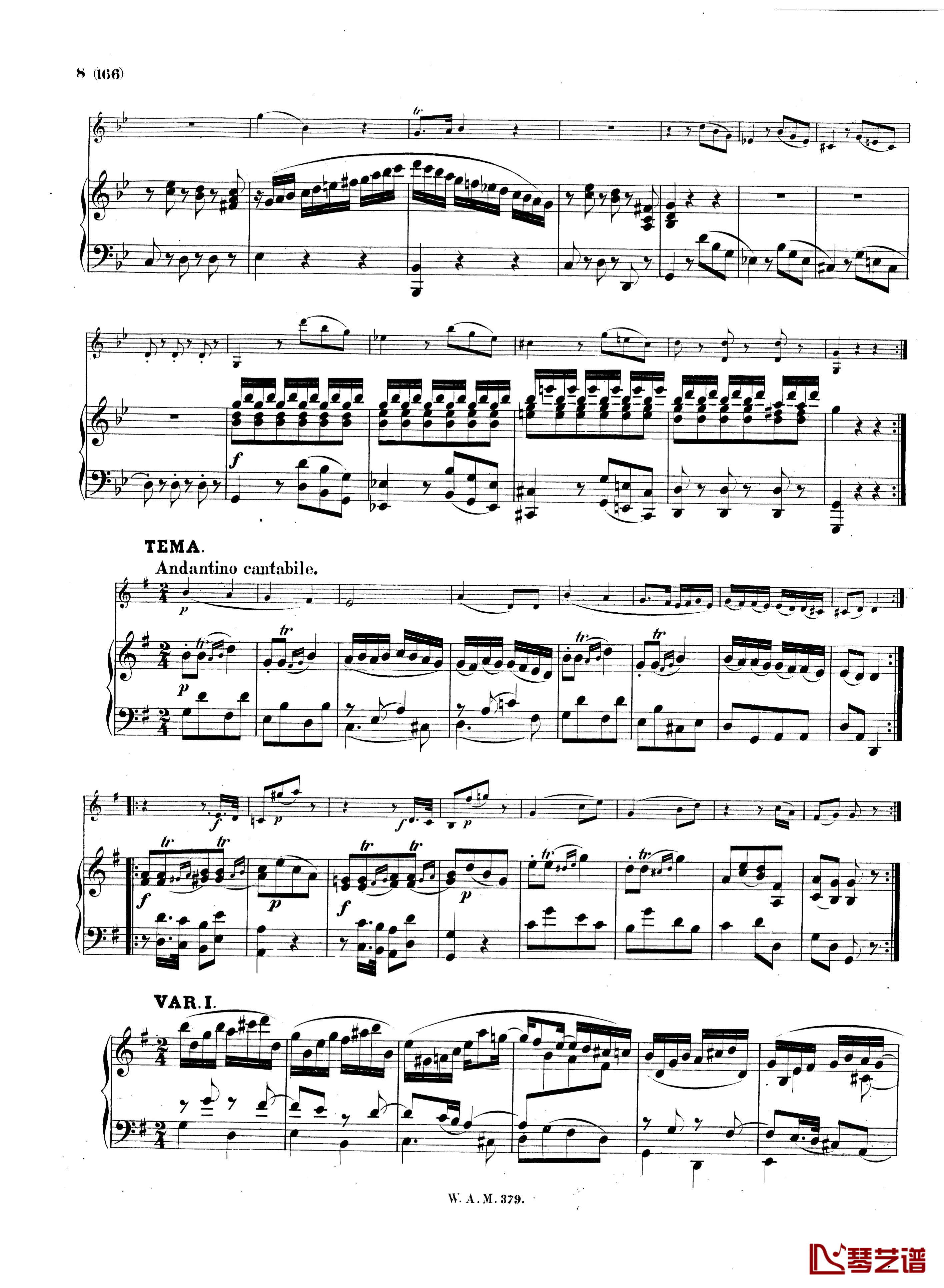 G大调小提琴奏鸣曲K.379钢琴谱-莫扎特7