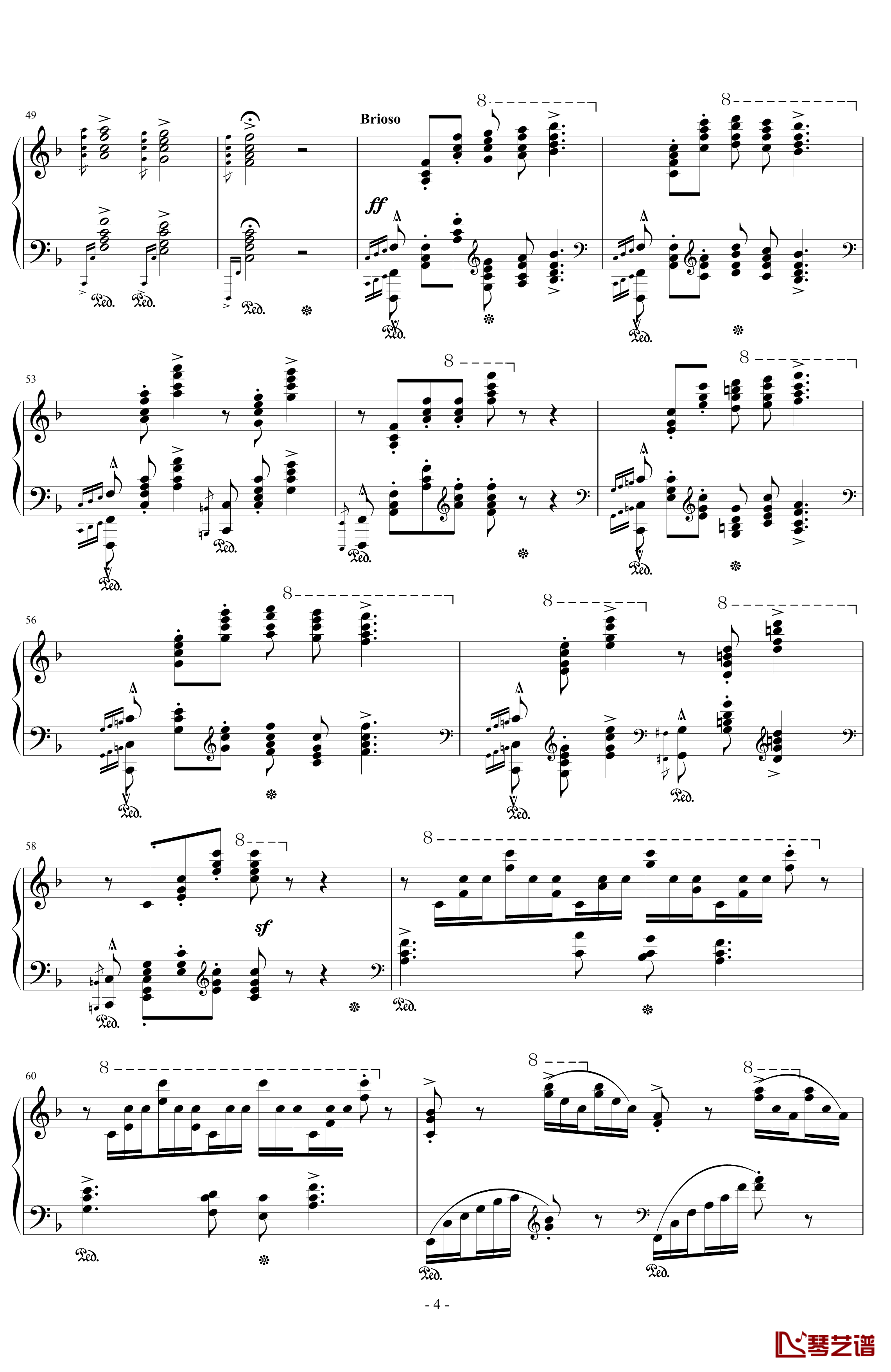 匈牙利狂想曲14号钢琴谱-李斯特的又一首宏大的作品-李斯特4