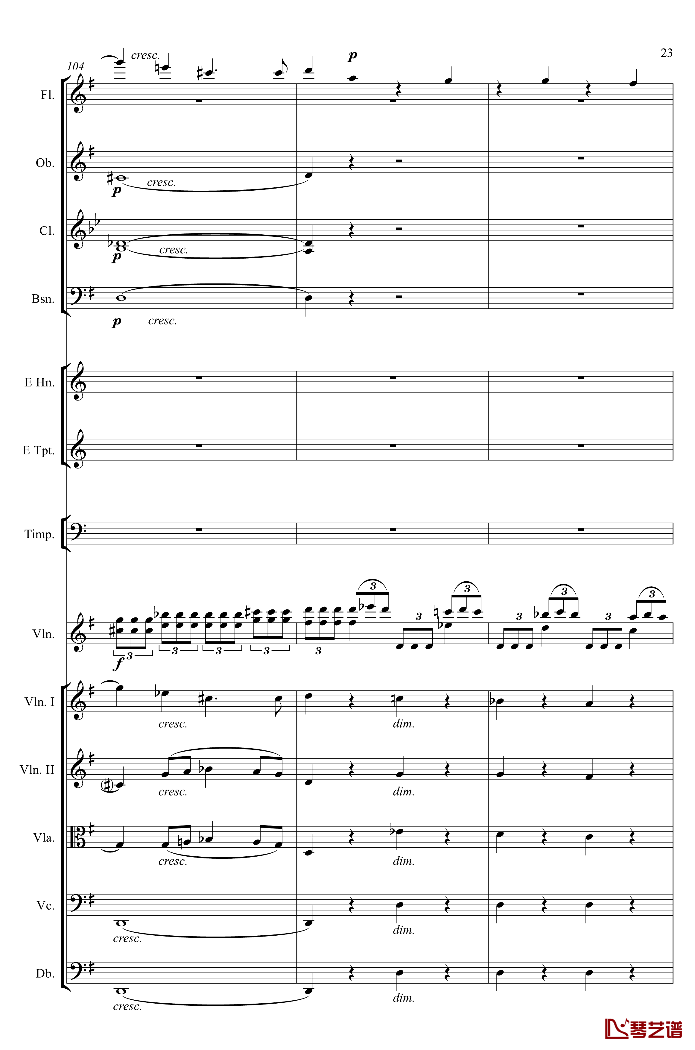 e小调小提琴协奏曲Op.64钢琴谱-第一乐章-门德尔松23