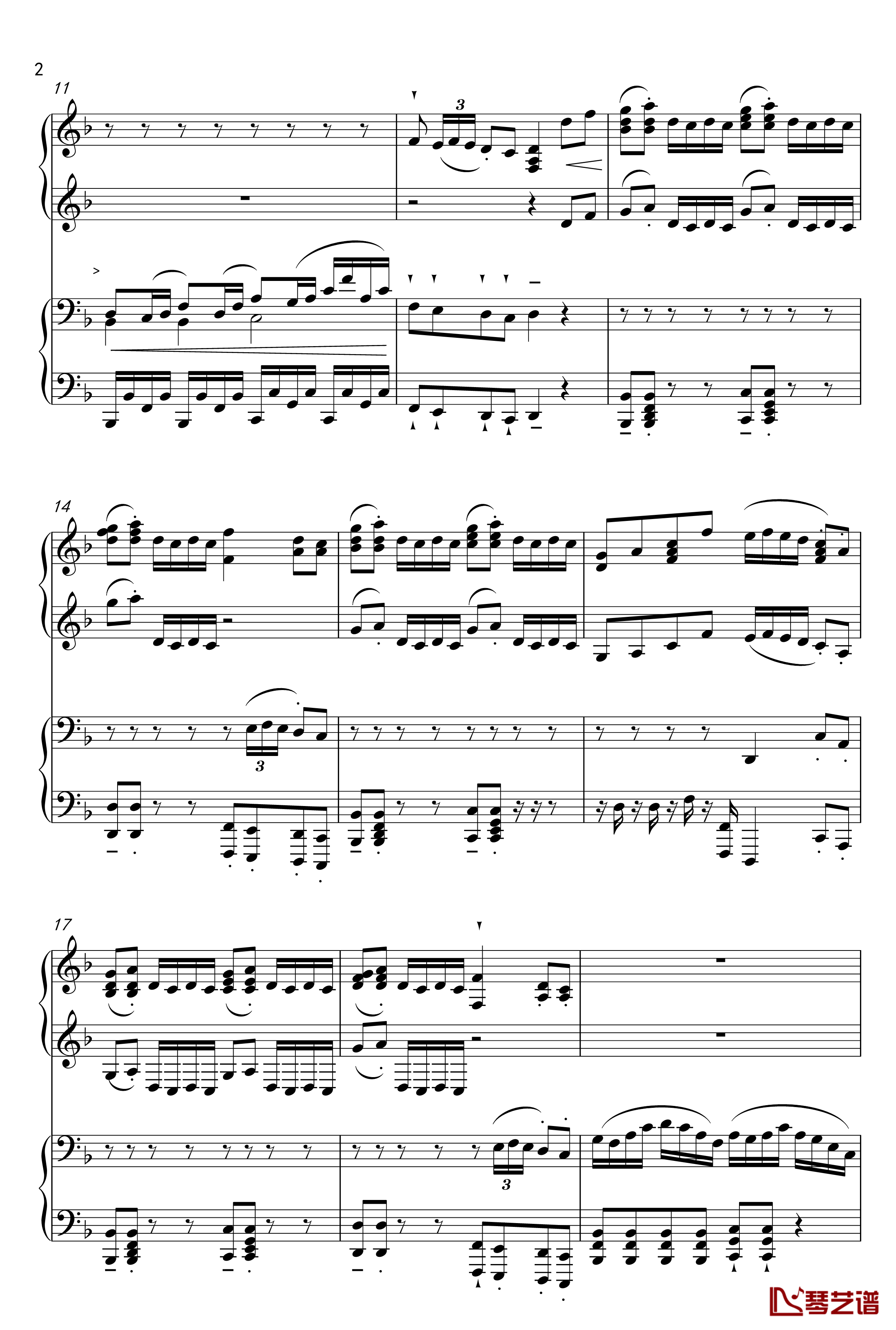千本桜钢琴谱-Piano Duet by Richam.Yin-初音未来2
