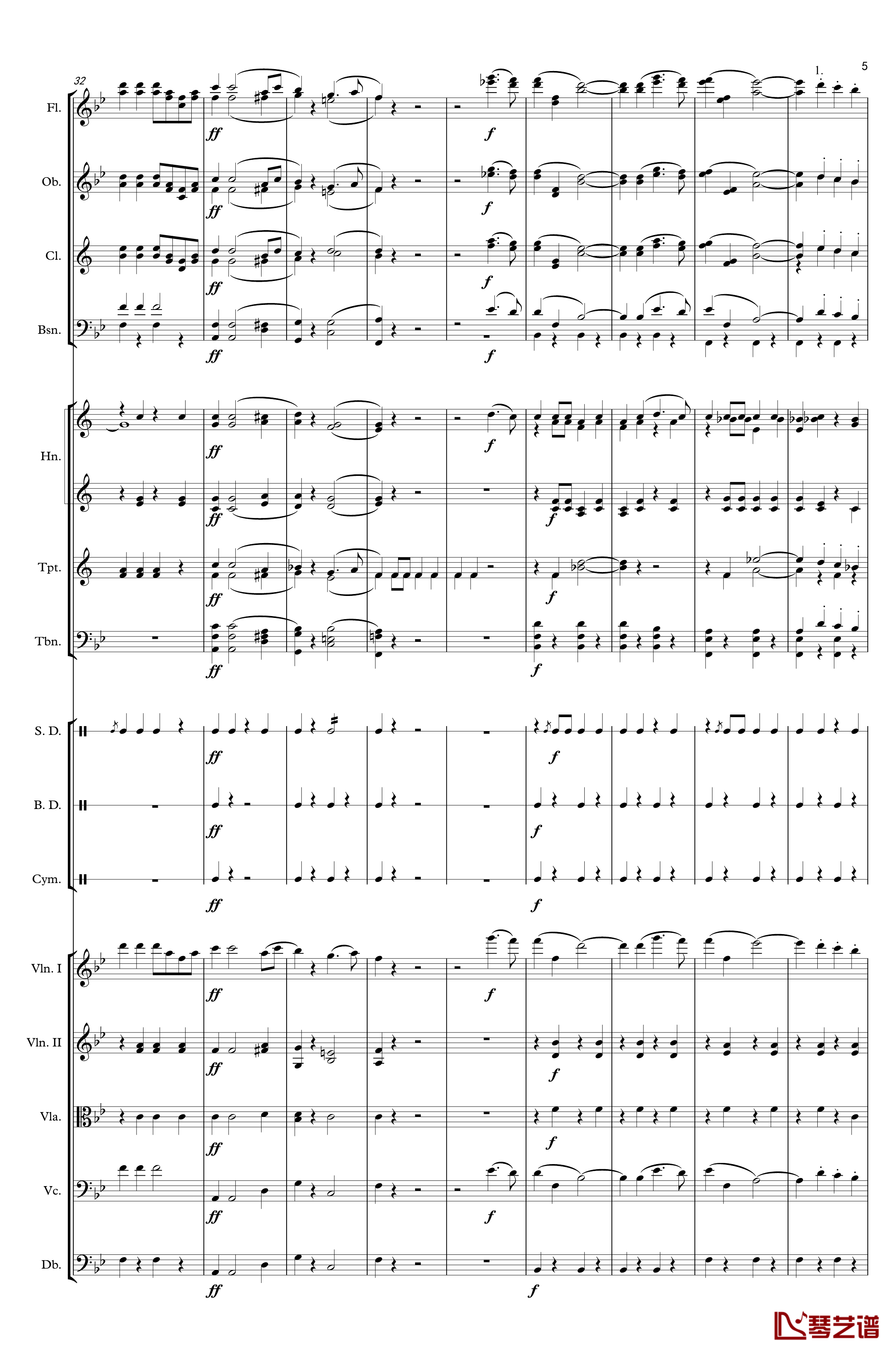 入城式进行曲钢琴谱-Johann Jr. Strauss5