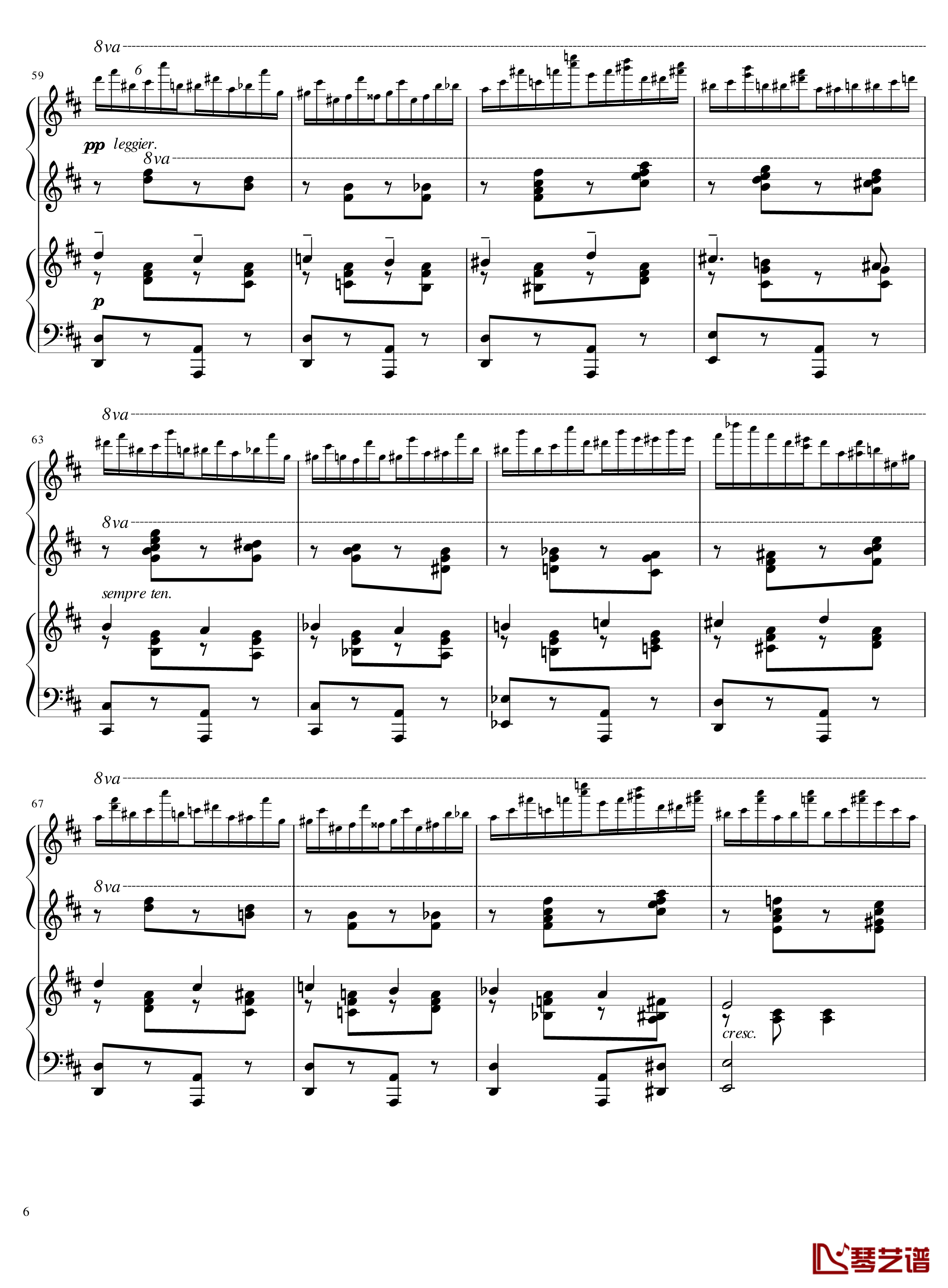 Italian Polka钢琴谱-意大利波尔卡-拉赫马尼若夫6