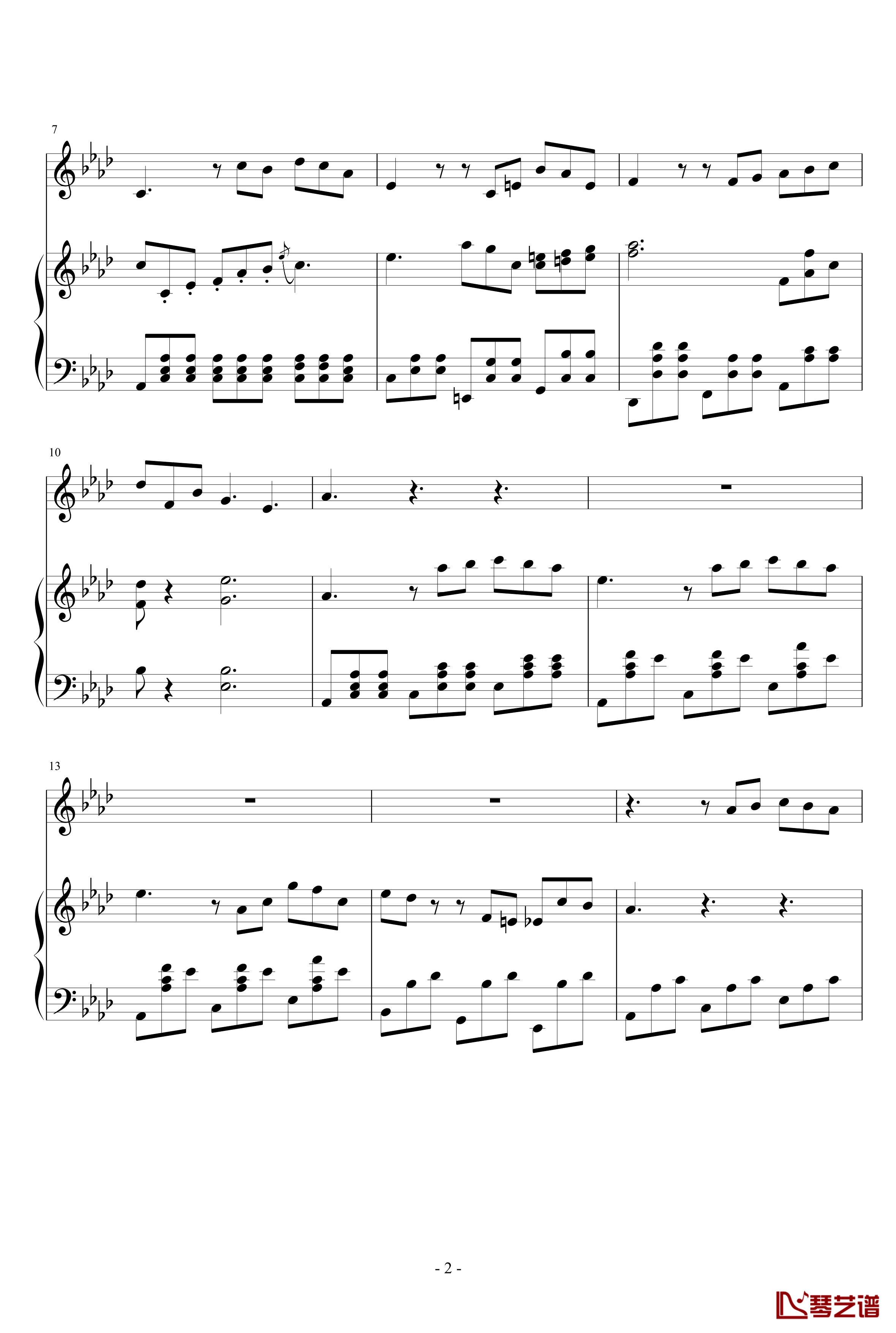Art Song for winter钢琴谱-nzh19342