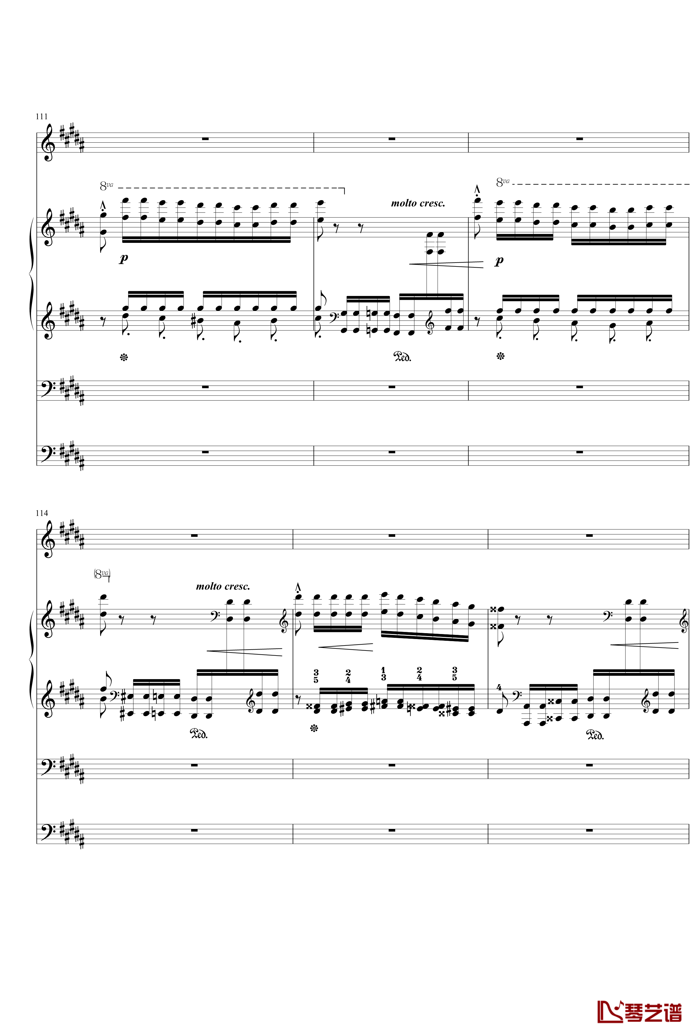 钟钢琴谱-变态版-李斯特24