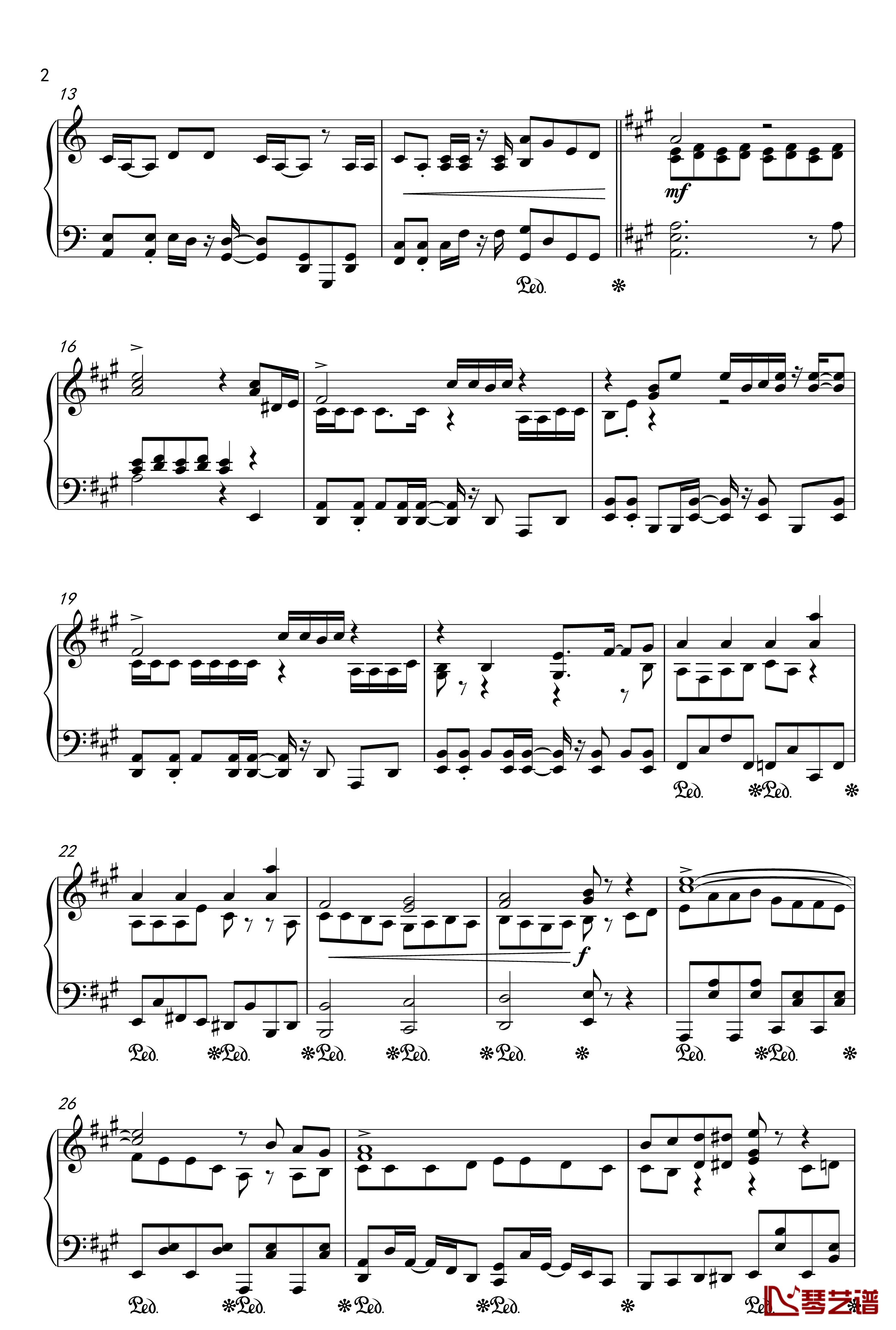 目标是神奇宝贝大师钢琴谱-20周年纪念版2