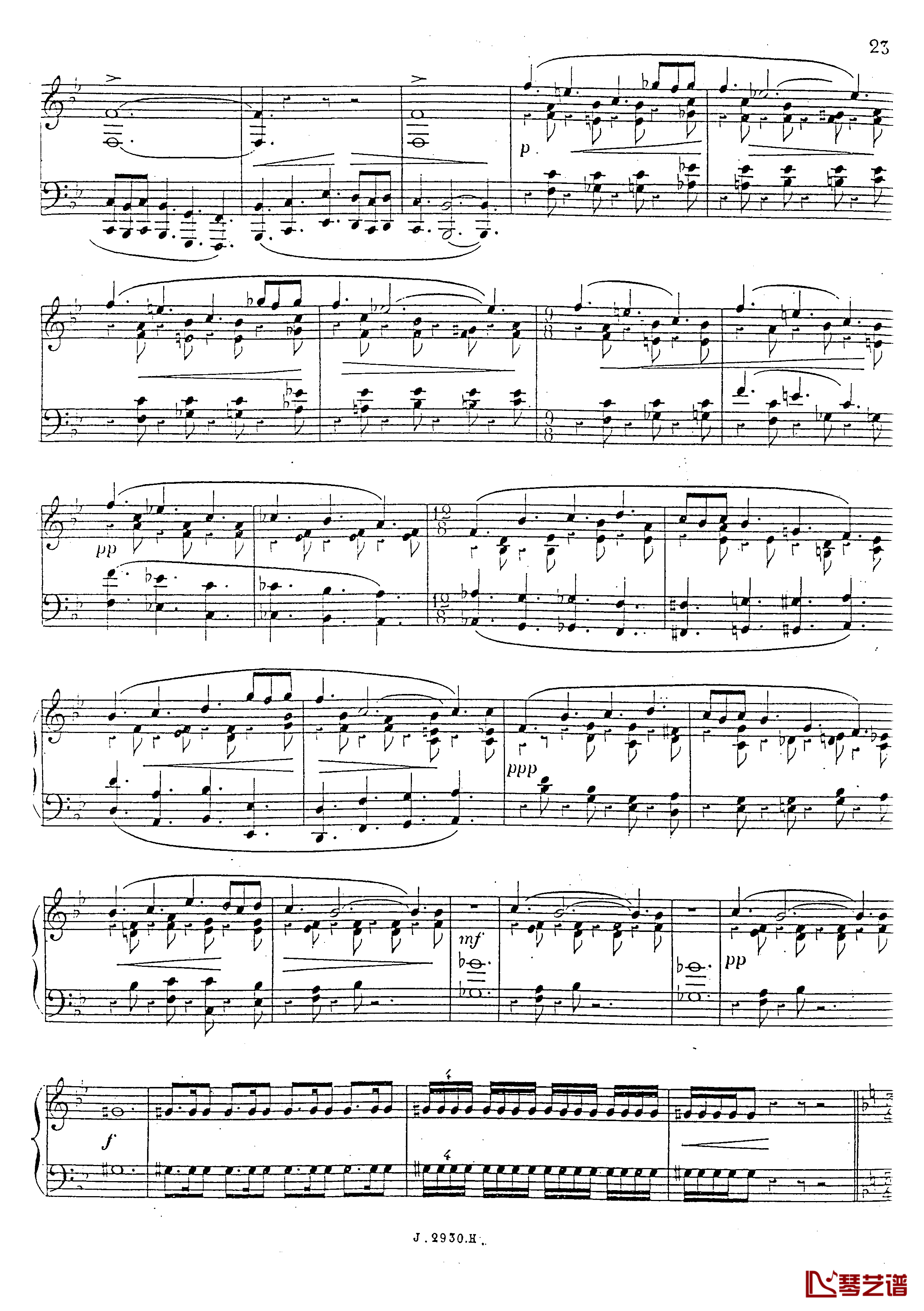 a小调第四钢琴奏鸣曲钢琴谱-安东 鲁宾斯坦- Op.10024