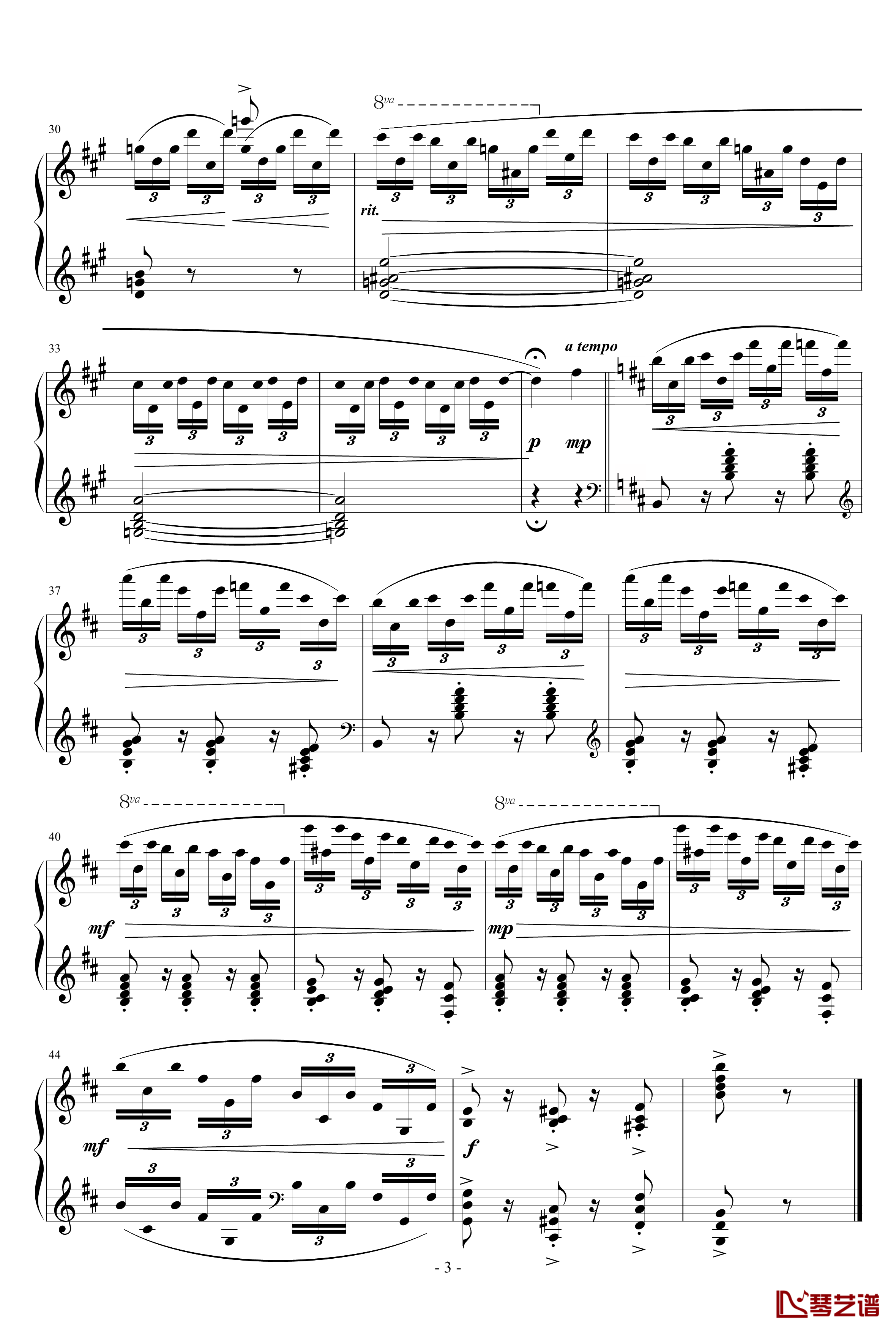 Etude in B minor钢琴谱-KioooS3