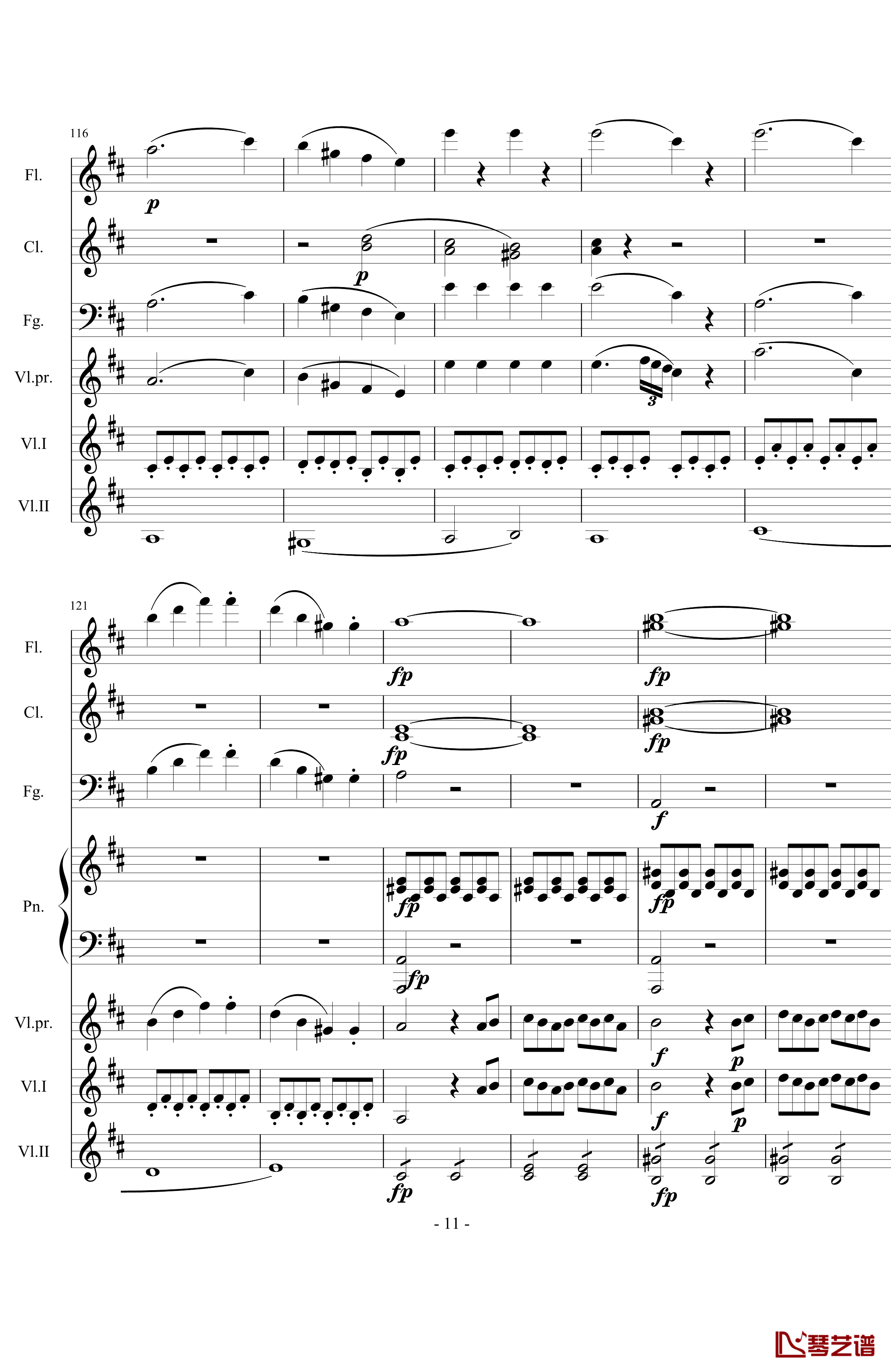 费加罗的婚礼钢琴谱-莫扎特11